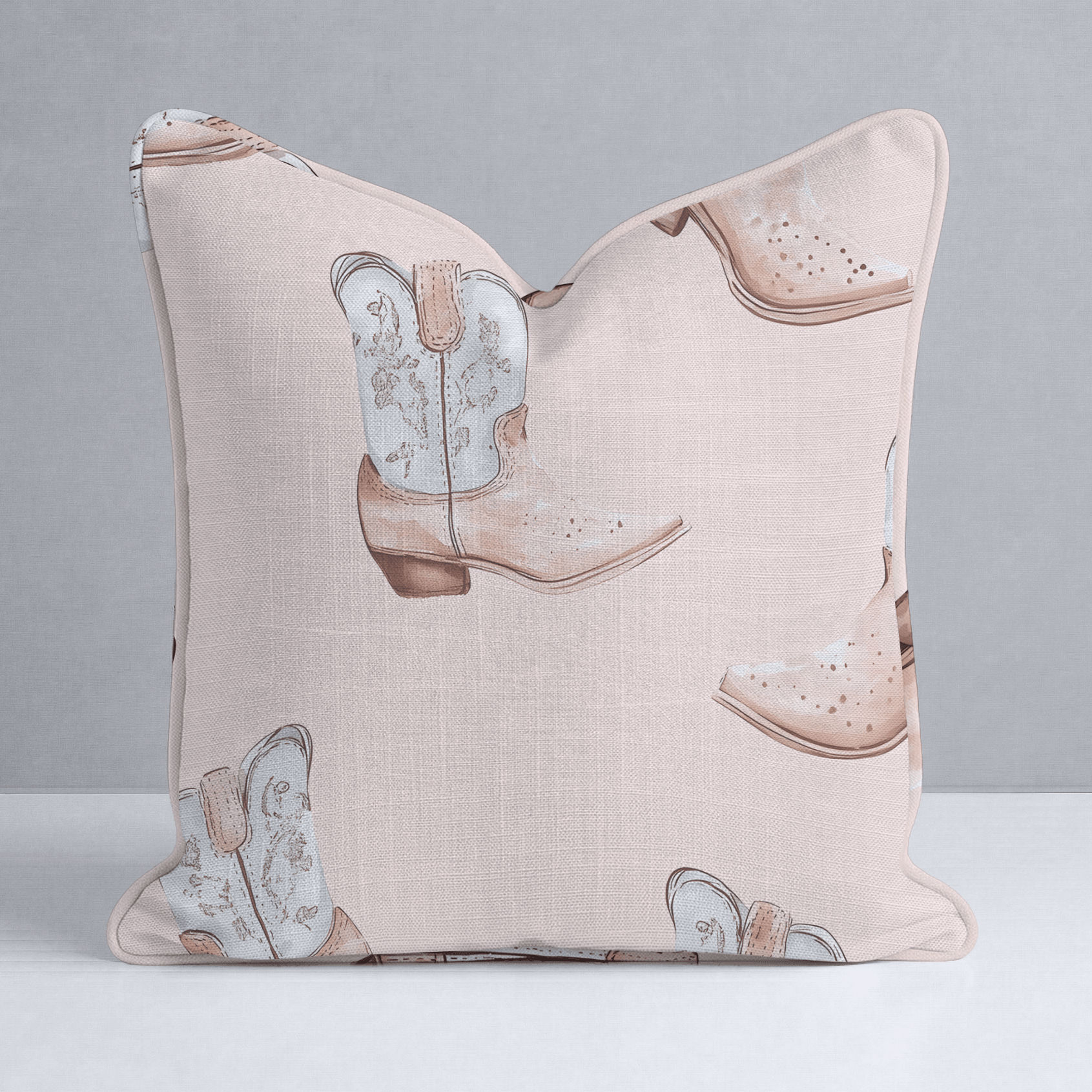 Pastel Rodeo Throw Pillow - Lemon Park