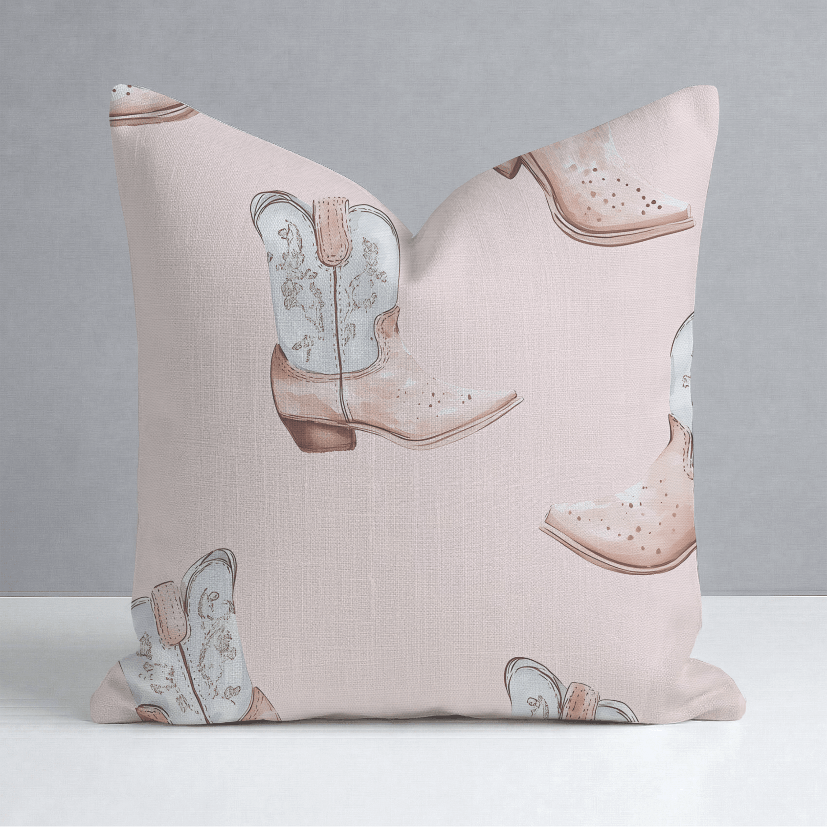 Pastel Rodeo Throw Pillow - Lemon Park