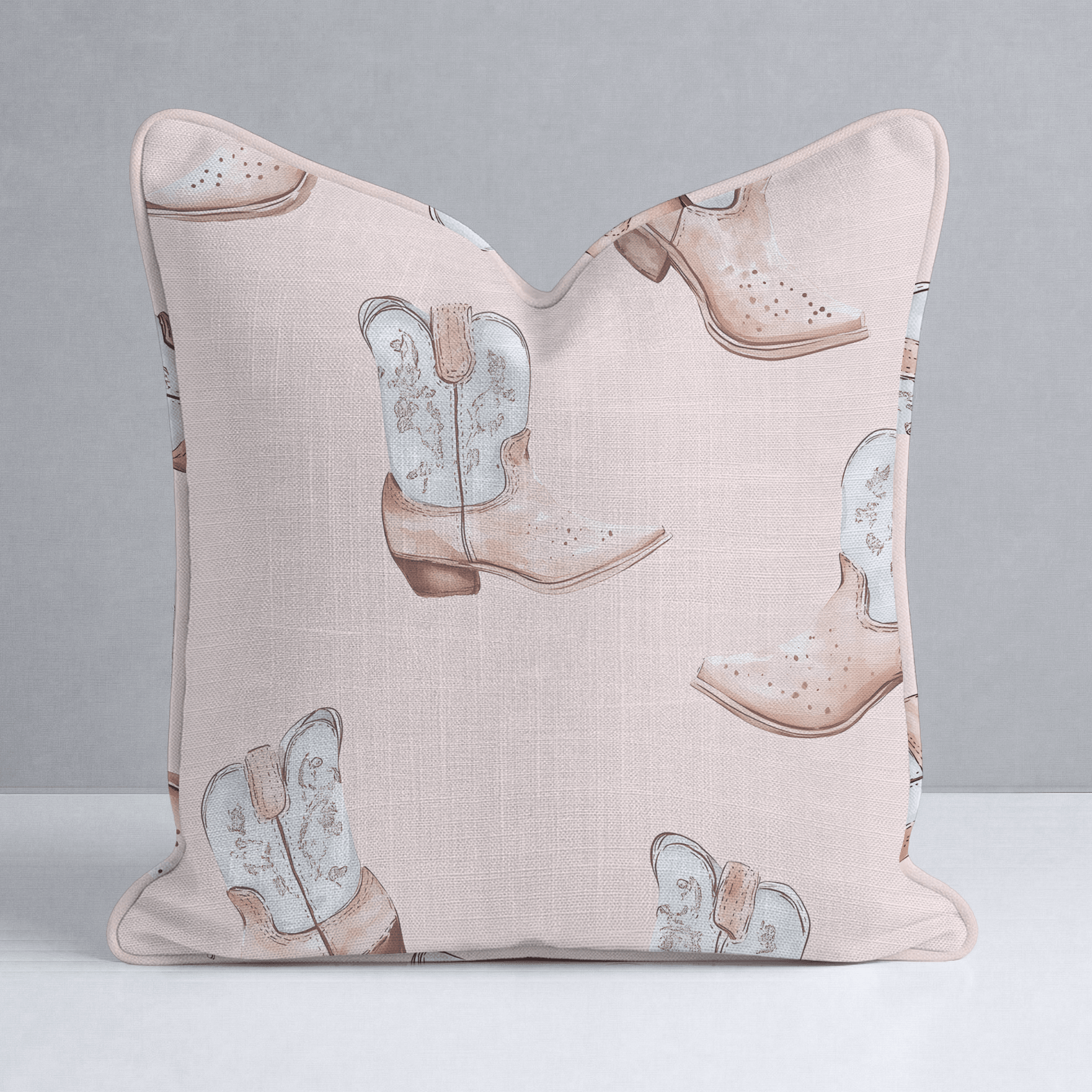 Pastel Rodeo Throw Pillow - Lemon Park