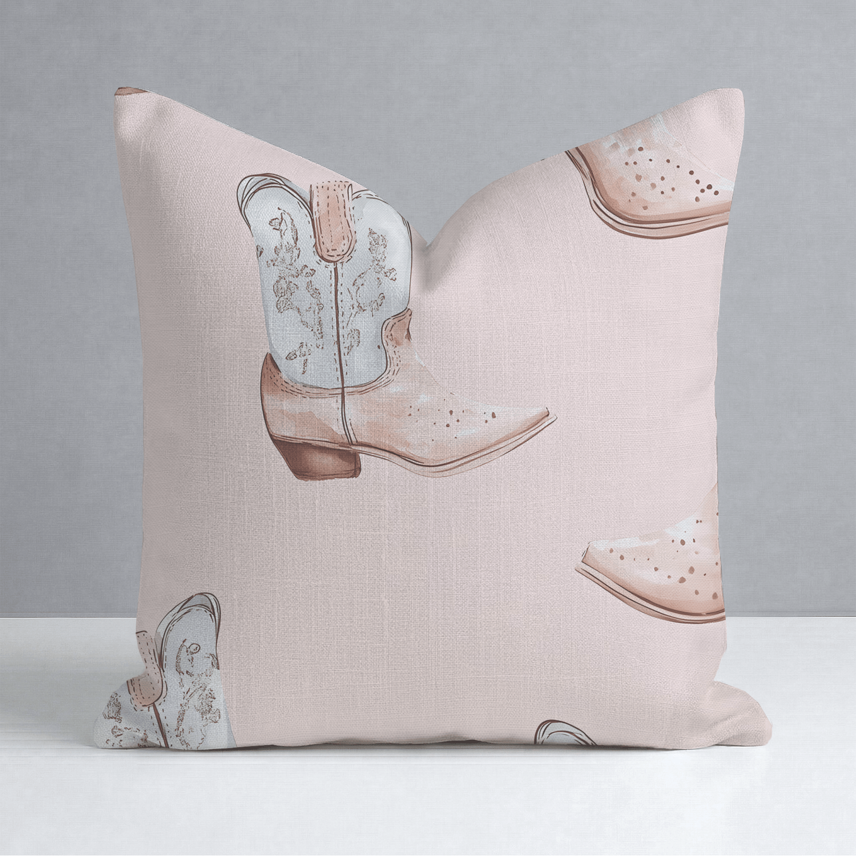 Pastel Rodeo Throw Pillow - Lemon Park