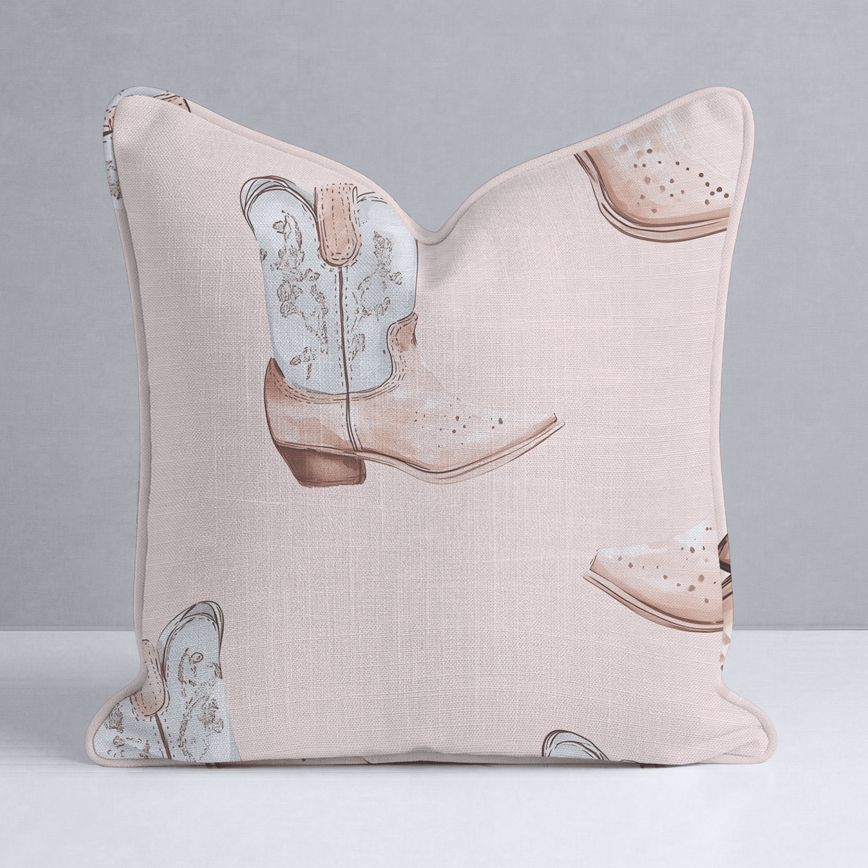 Pastel Rodeo Throw Pillow - Lemon Park