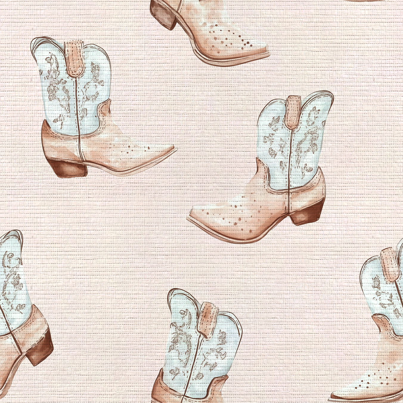 Pastel Rodeo Faux Grasscloth Wallpaper