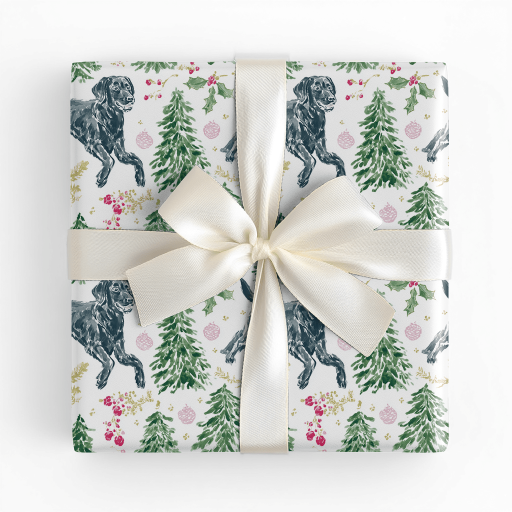 Paw - liday Cheer - Wrapping Paper - Lemon Park