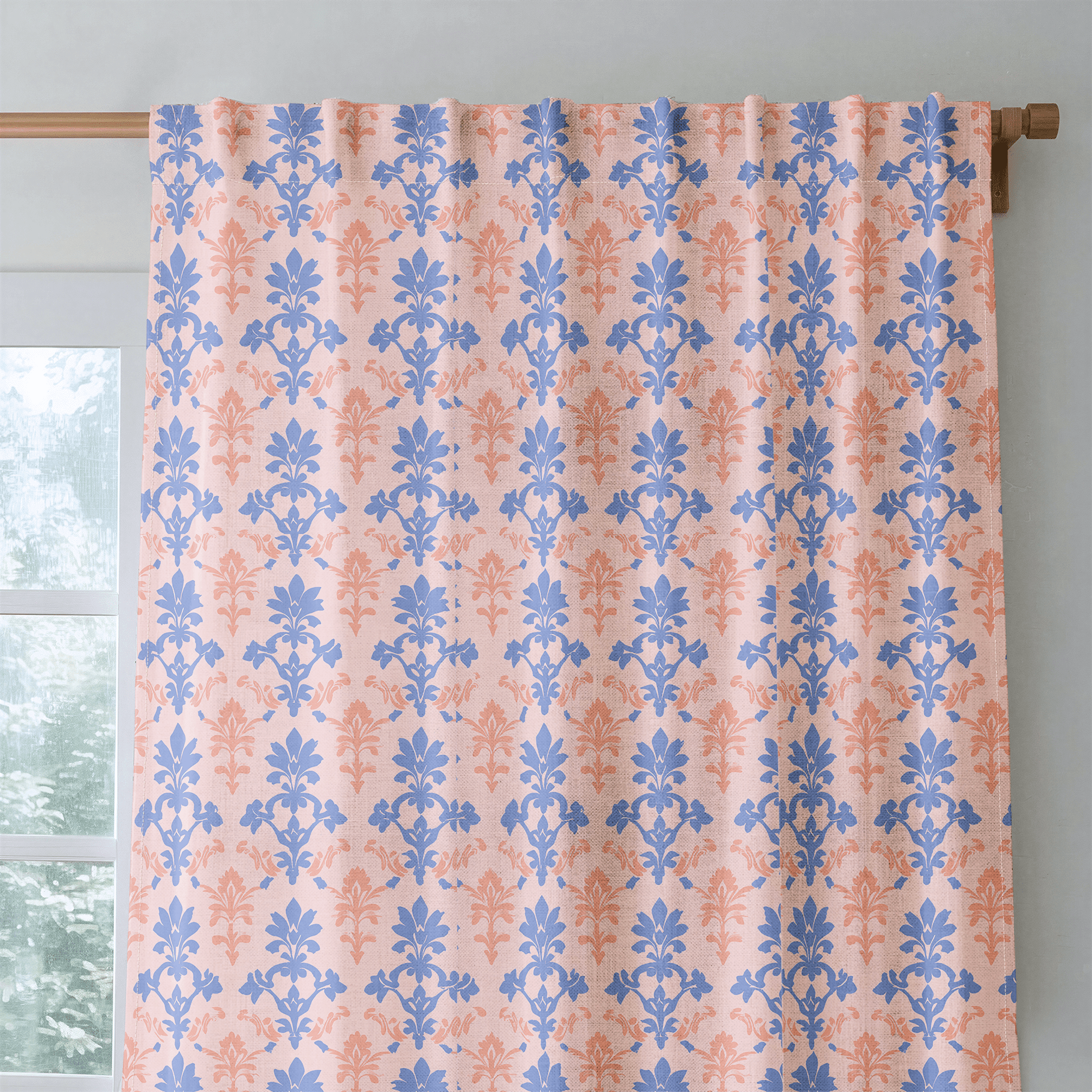 Peachy Elegance - Drapery - Lemon Park