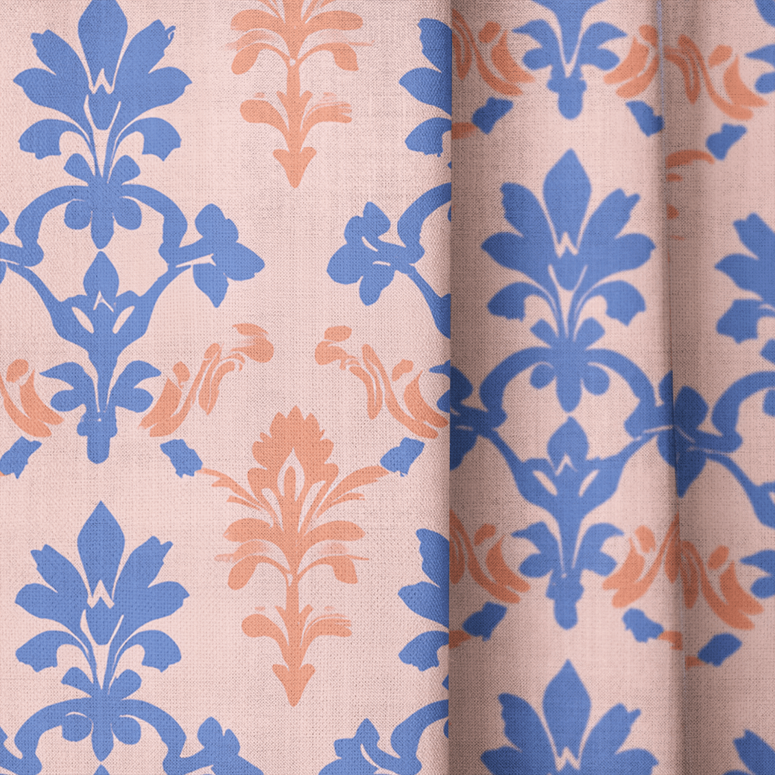 Peachy Elegance - Drapery - Lemon Park