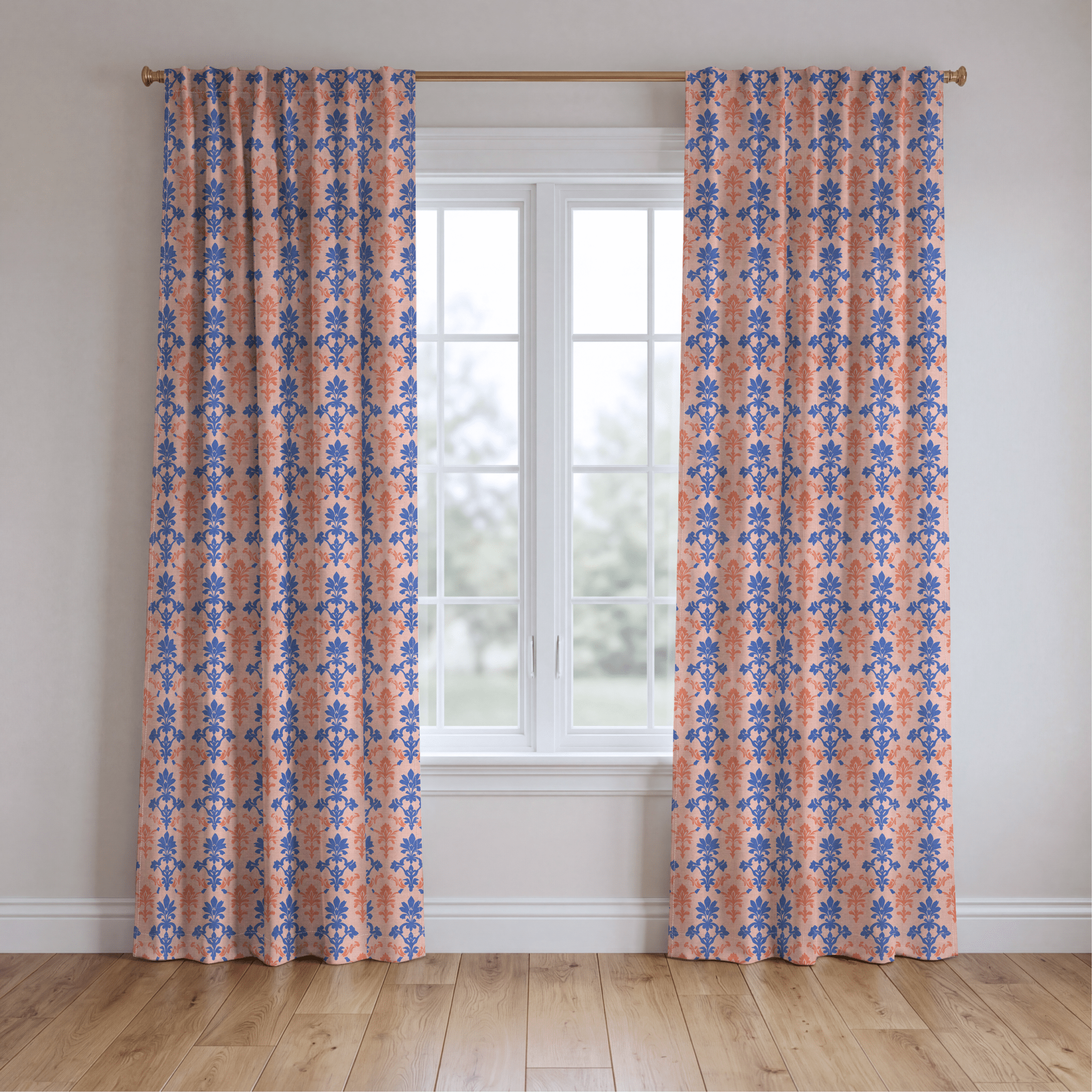 Peachy Elegance - Drapery - Lemon Park