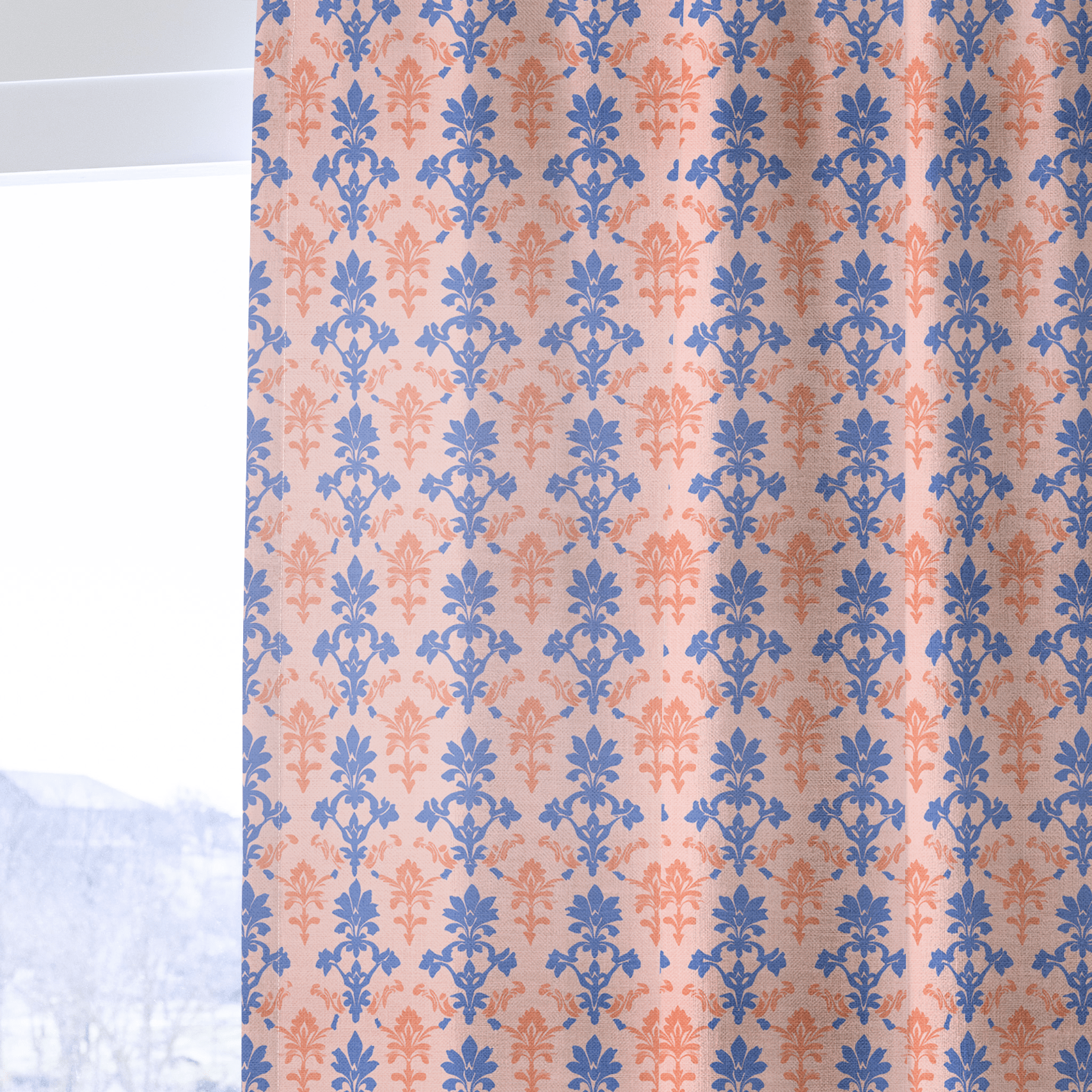 Peachy Elegance - Drapery - Lemon Park