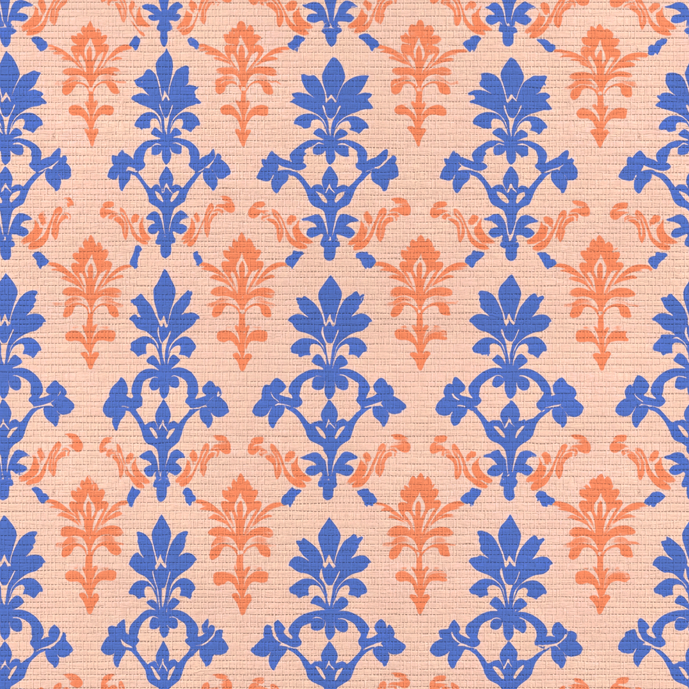 Peachy Elegance Faux Grasscloth Wallpaper - Lemon Park