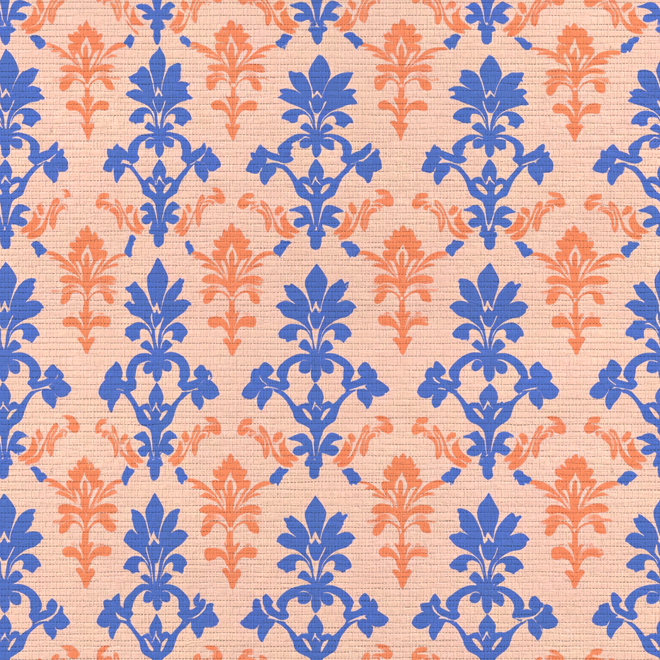 Peachy Elegance Faux Grasscloth Wallpaper