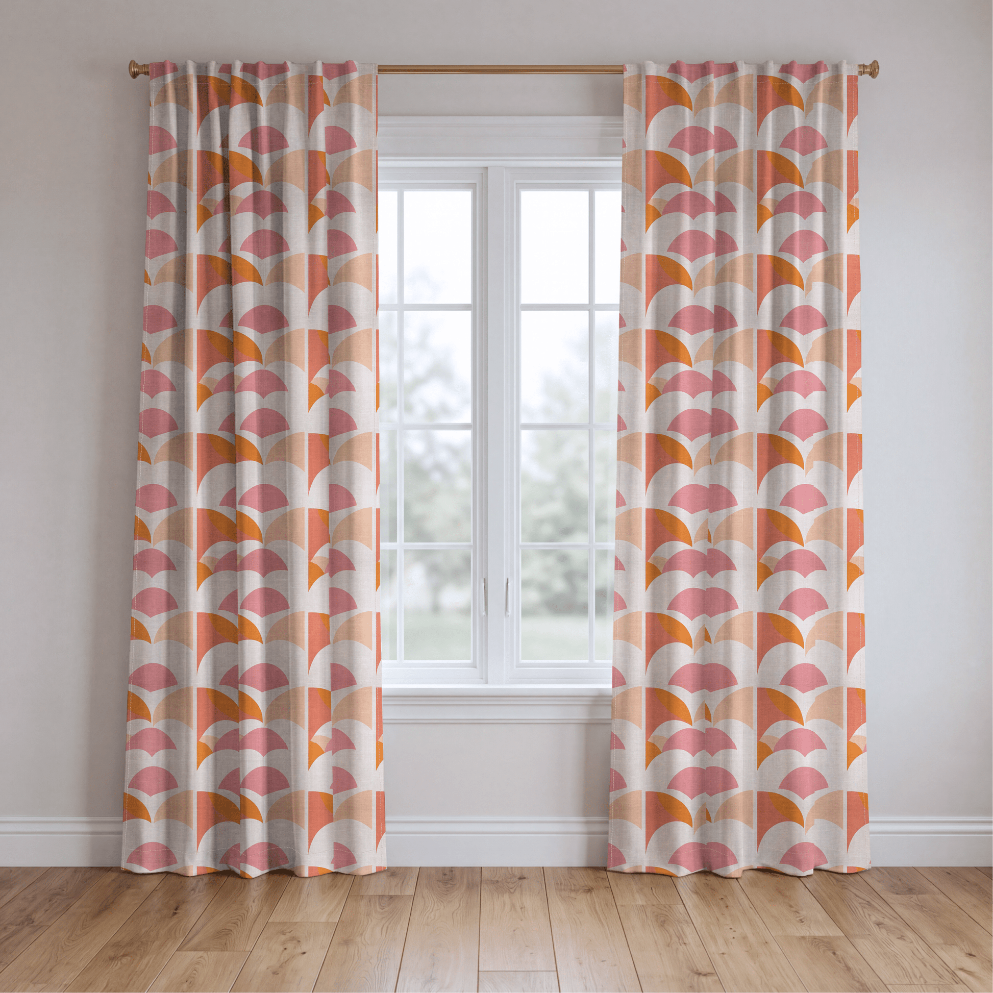 Peachy Pops - Drapery - Lemon Park