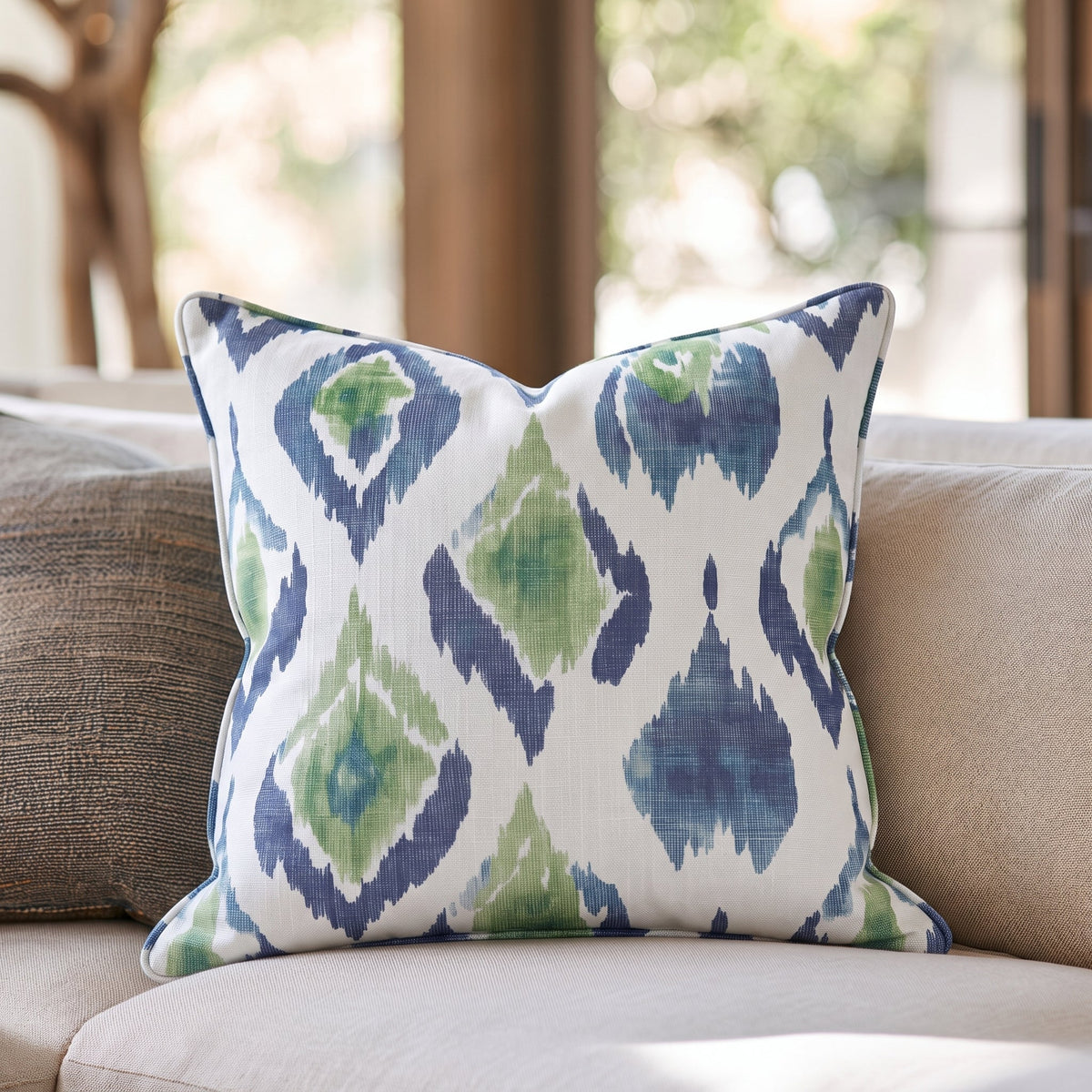 Peacock Paradise Throw Pillow - Lemon Park