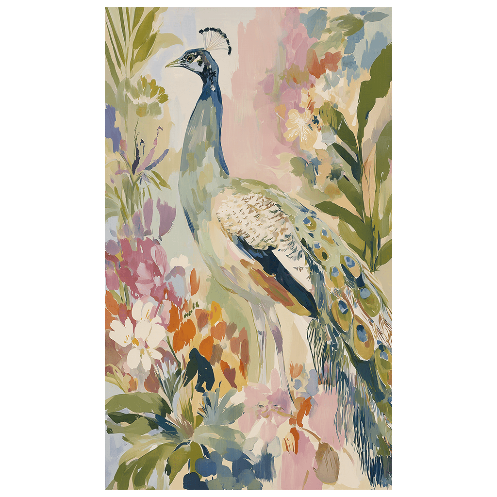 Peacock Summer - Tapestry - Lemon Park