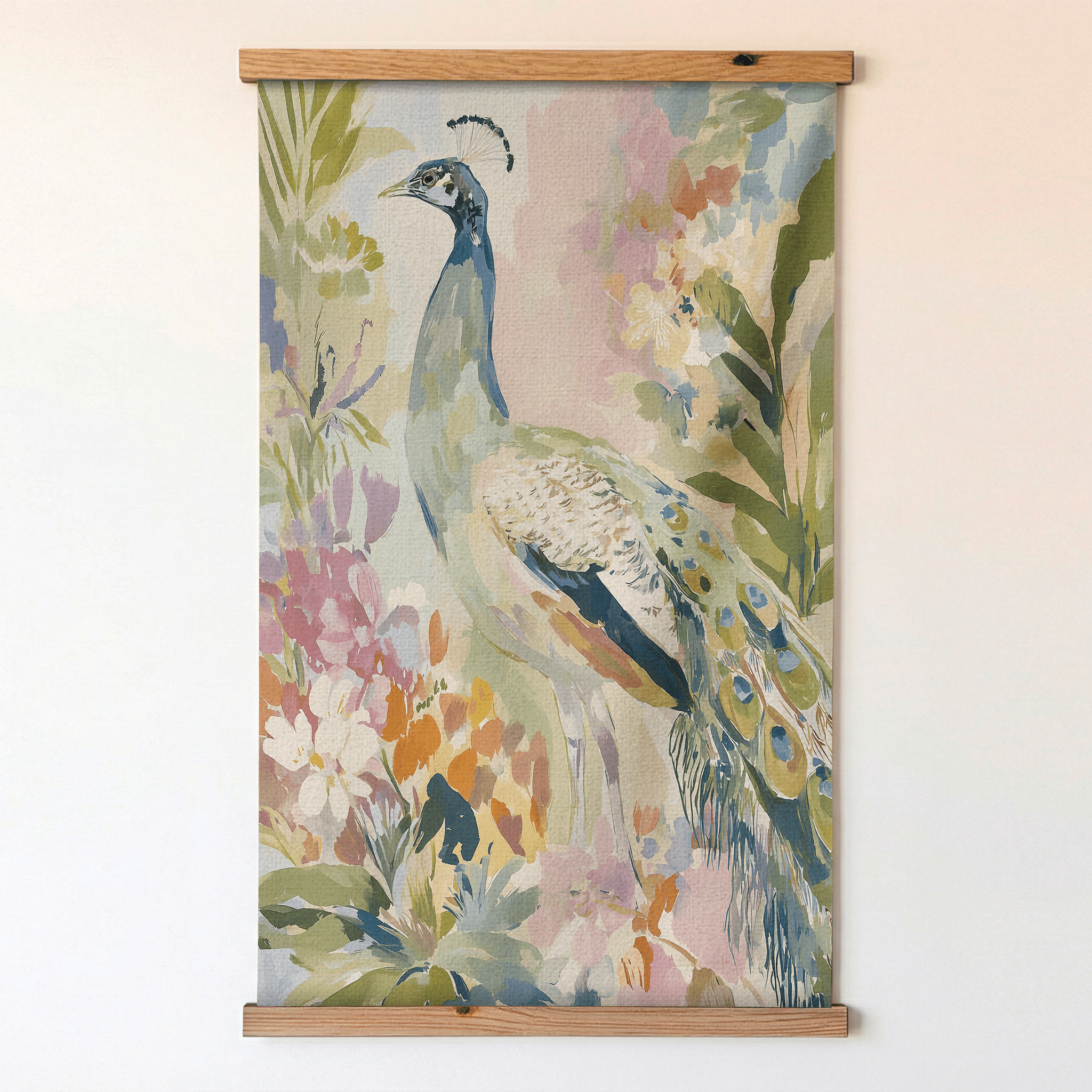 Peacock Summer - Tapestry - Lemon Park