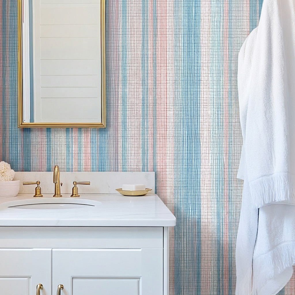 Pearl Faux Grasscloth Wallpaper - Lemon Park