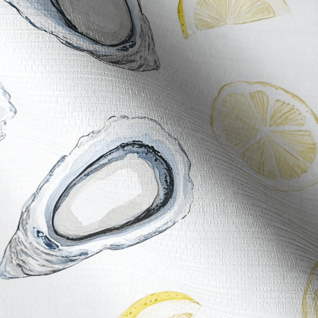Pearls and Lemons Faux Grasscloth Wallpaper - Lemon Park