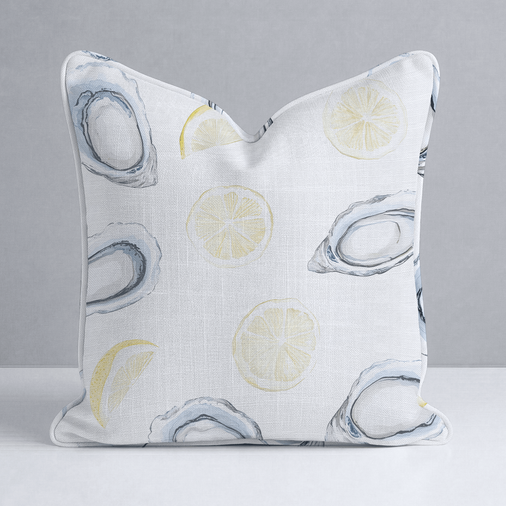 Pearls and Lemons Throw Pillow - Lemon Park