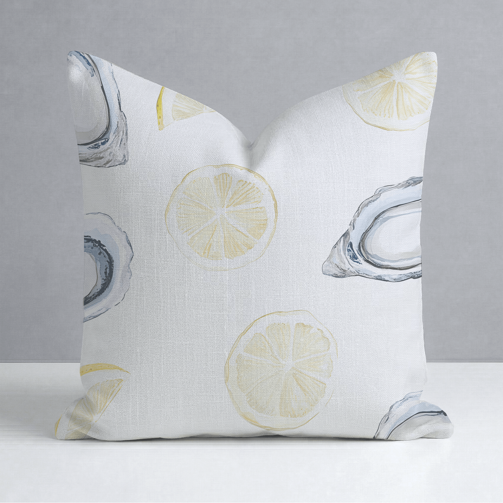 Pearls and Lemons Throw Pillow - Lemon Park