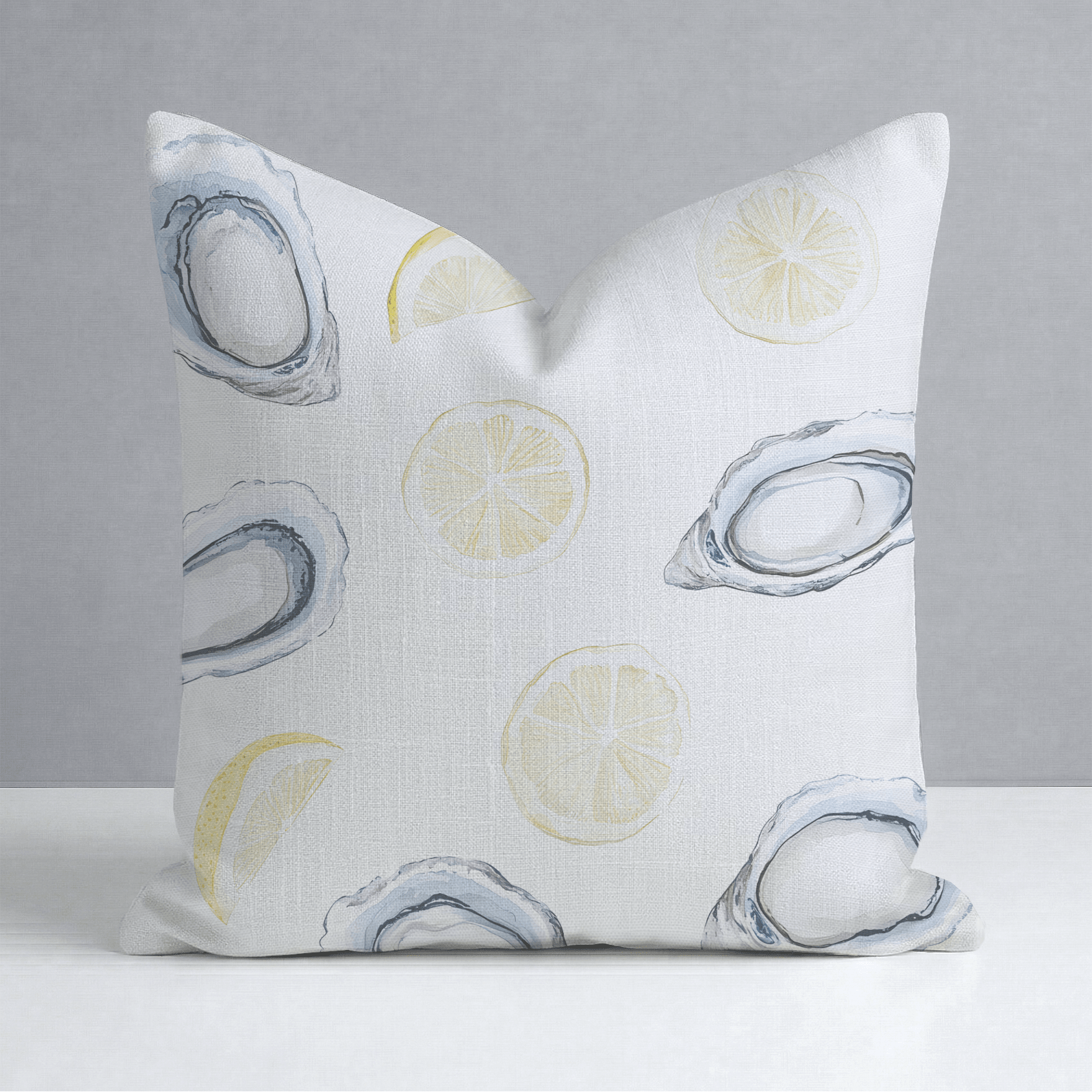 Pearls and Lemons Throw Pillow - Lemon Park
