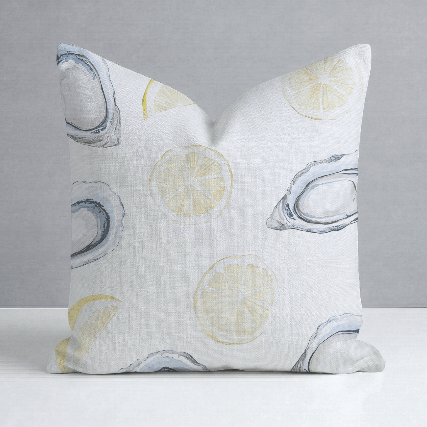 Pearls and Lemons Throw Pillow - Lemon Park