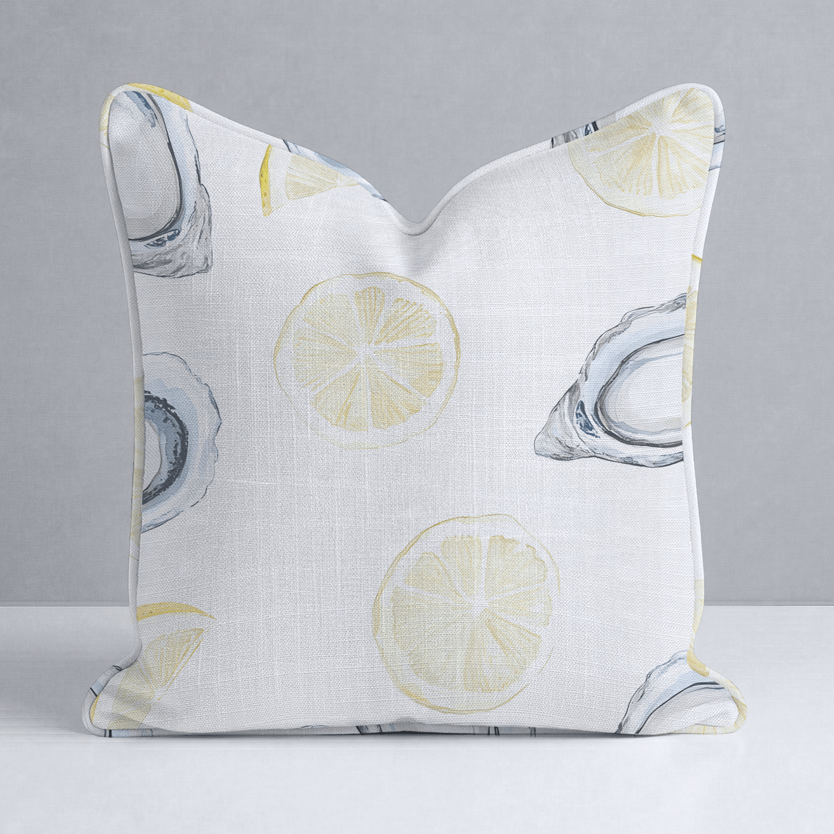 Pearls and Lemons Throw Pillow - Lemon Park