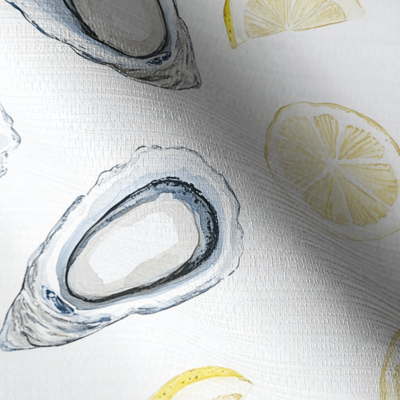 Pearls and Lemons Faux Grasscloth Wallpaper
