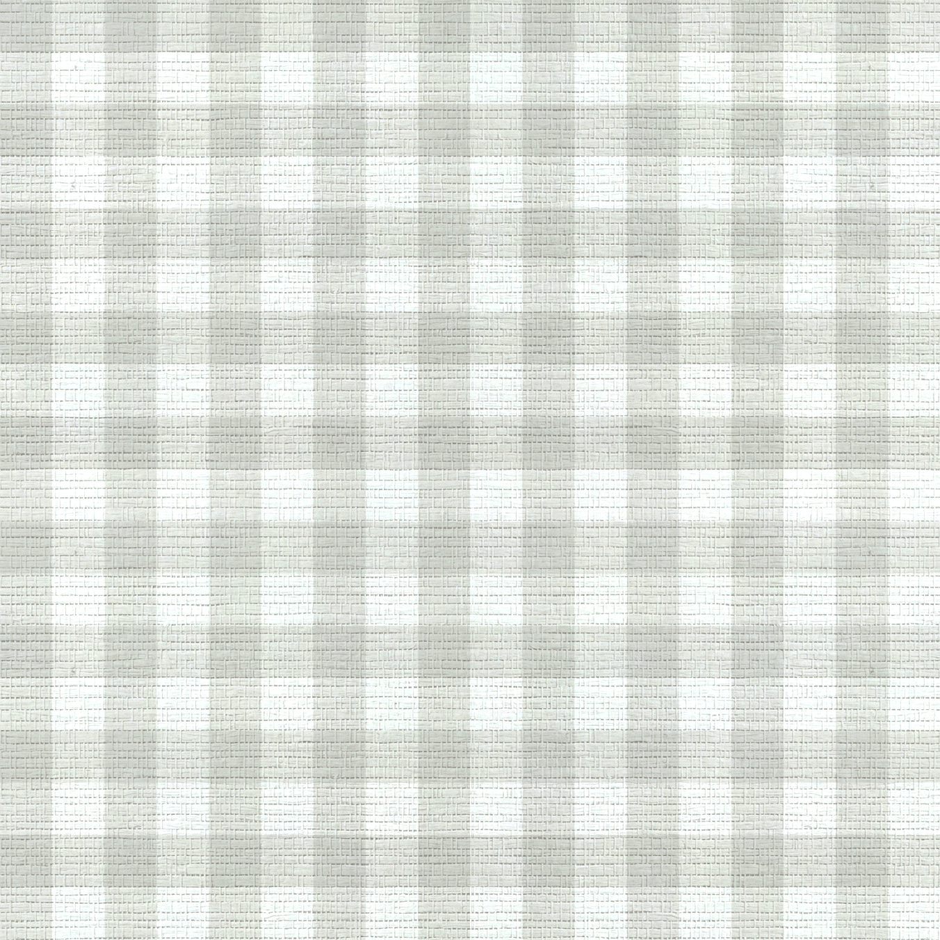 Pearl's Haven Fog Gingham Faux Grasscloth Wallpaper - Lemon Park
