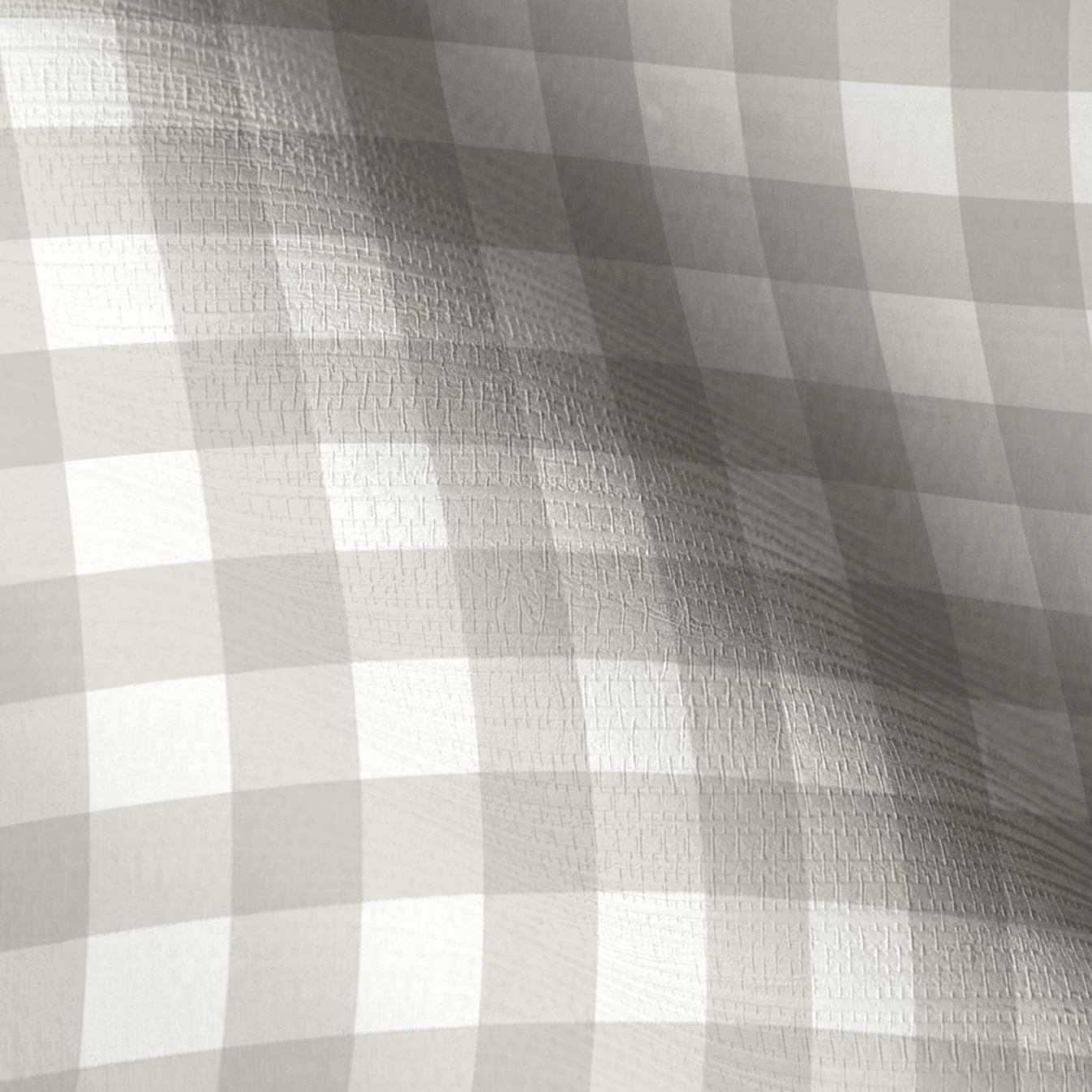 Pearl's Haven Fog Gingham Faux Grasscloth Wallpaper - Lemon Park
