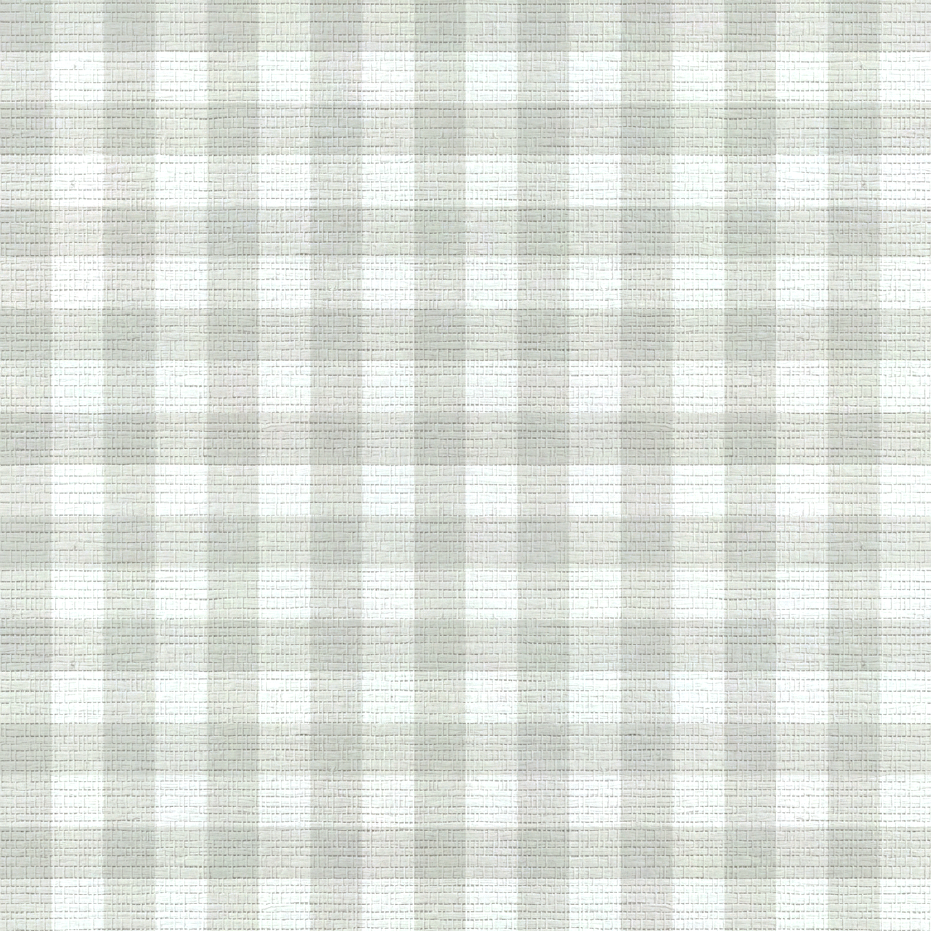 Pearl's Haven Fog Gingham Faux Grasscloth Wallpaper