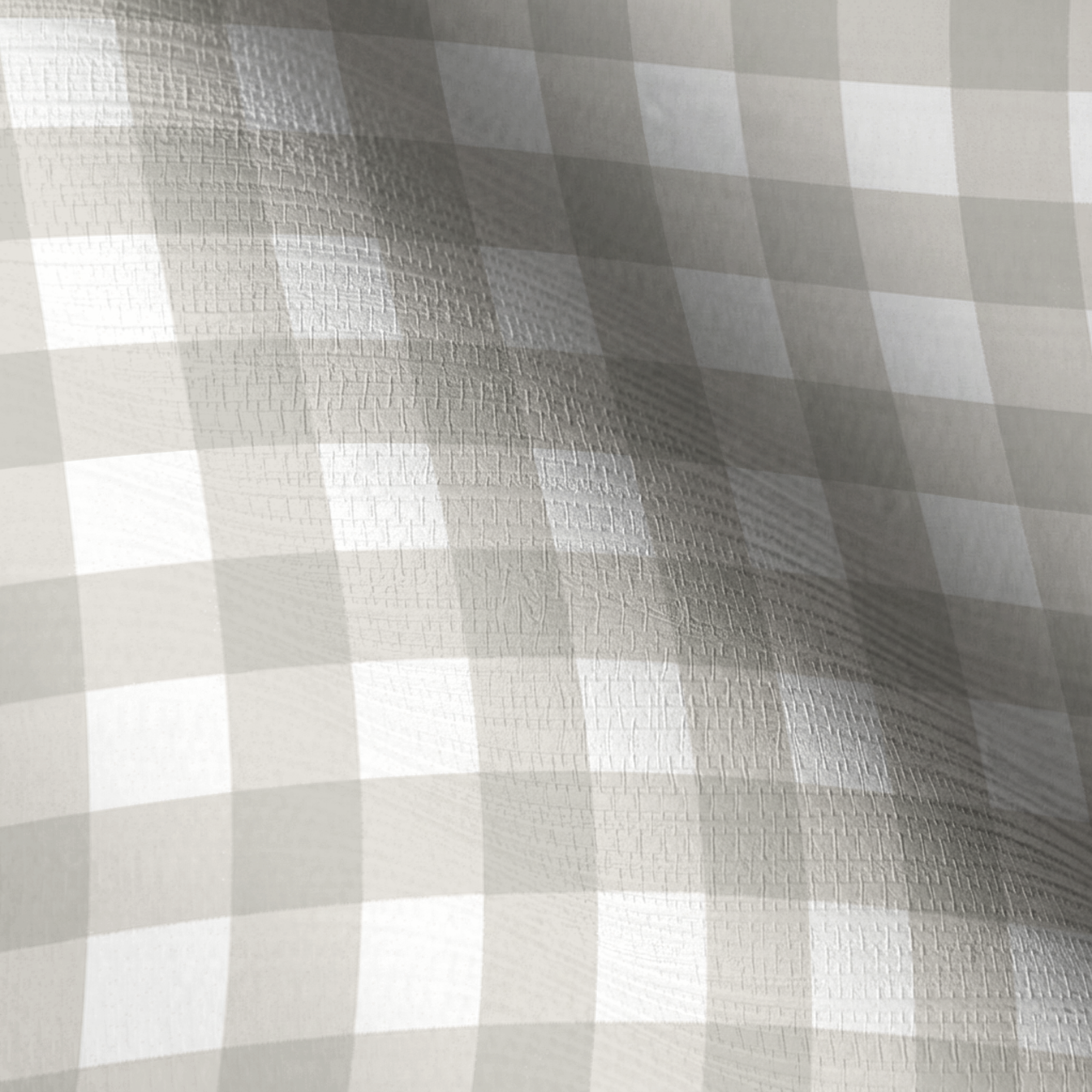 Pearl's Haven Fog Gingham Faux Grasscloth Wallpaper