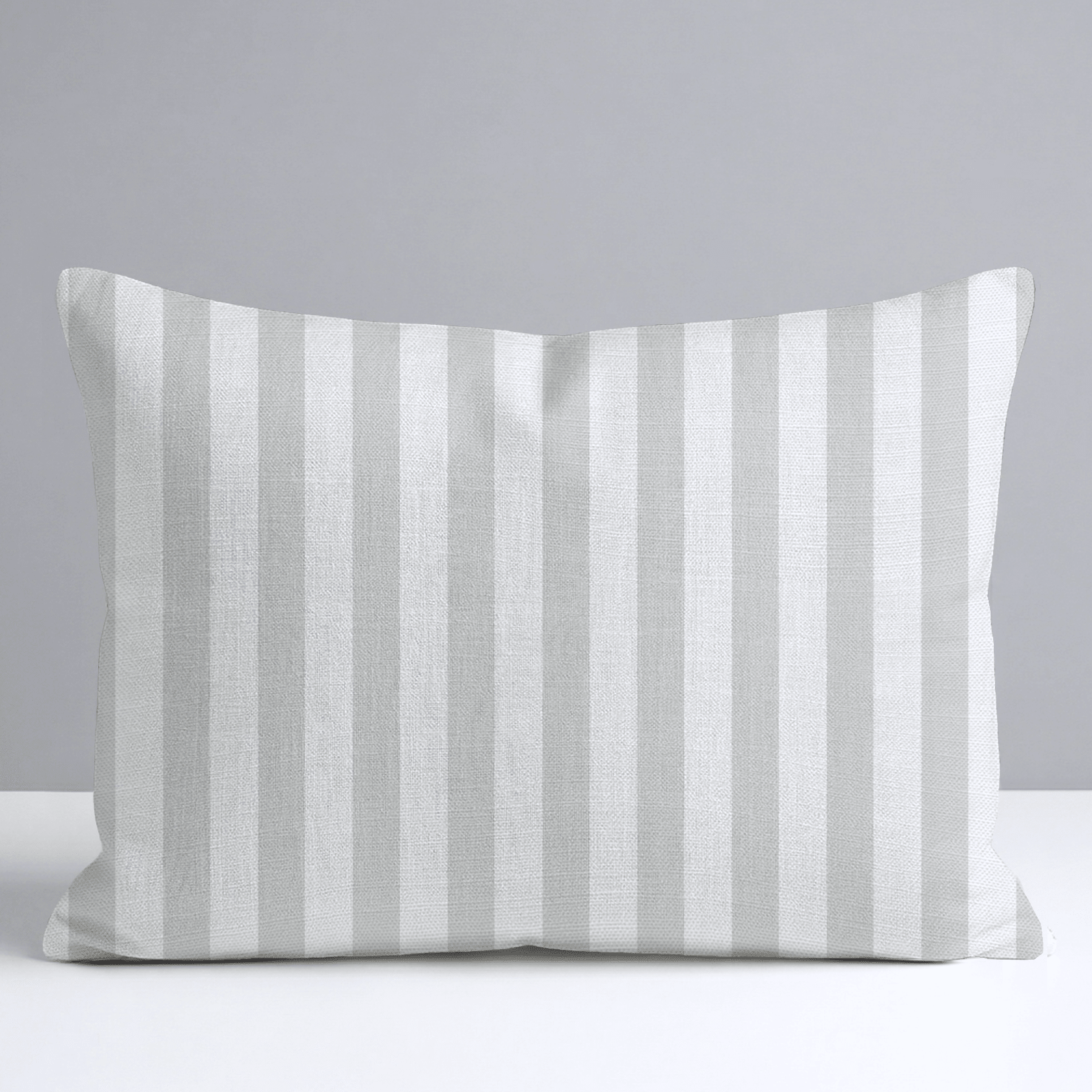 Pearl's Haven Fog Stripes Throw Pillow - Lemon Park