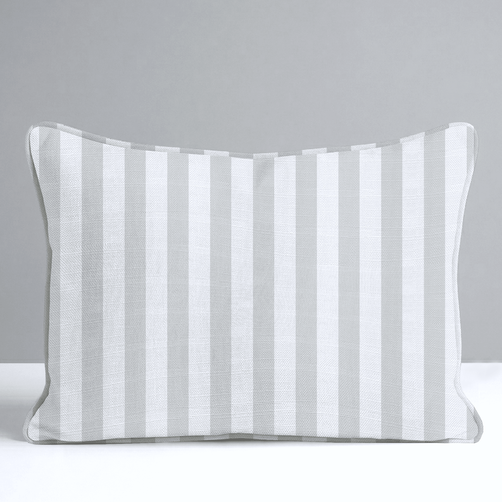 Pearl's Haven Fog Stripes Throw Pillow - Lemon Park
