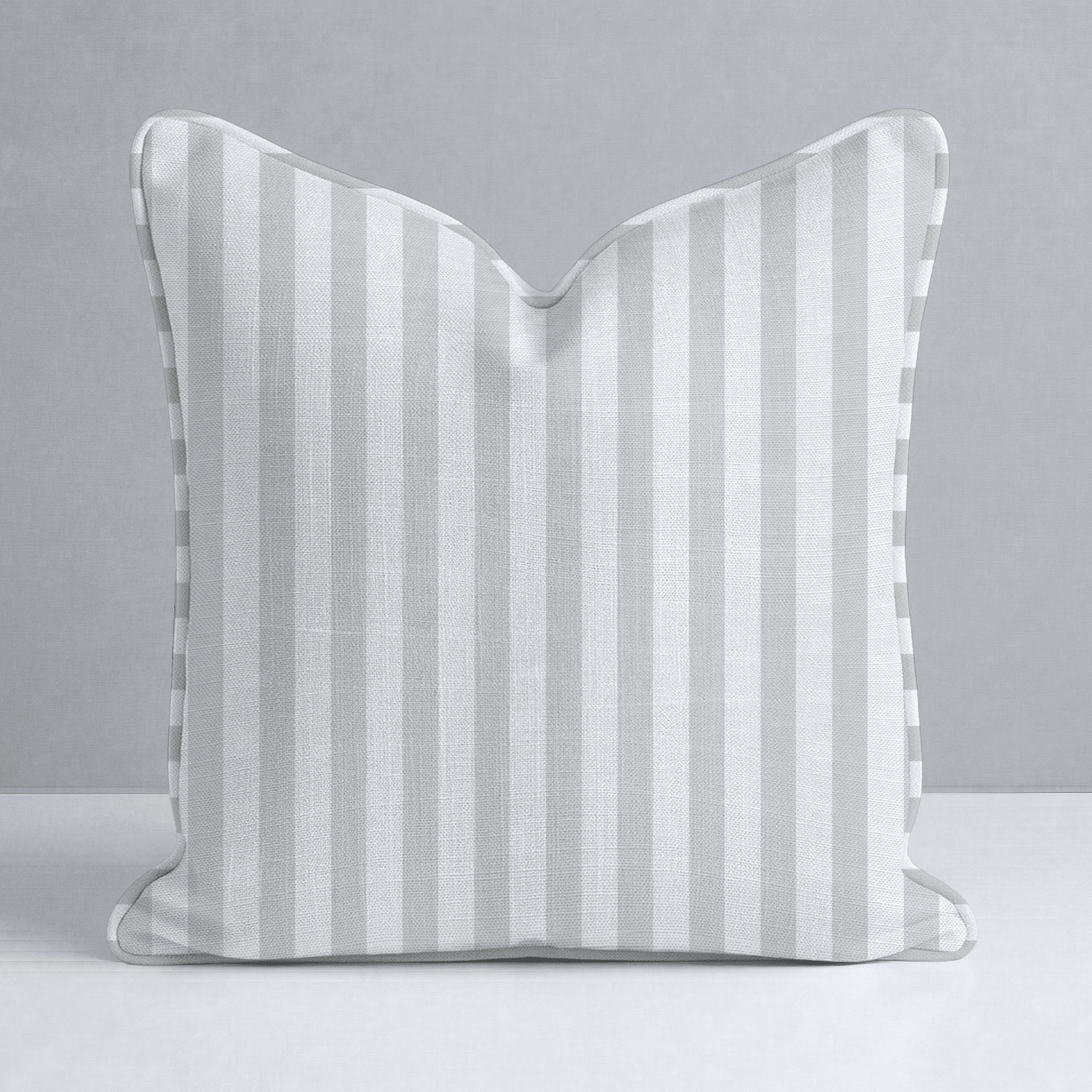 Pearl's Haven Fog Stripes Throw Pillow - Lemon Park