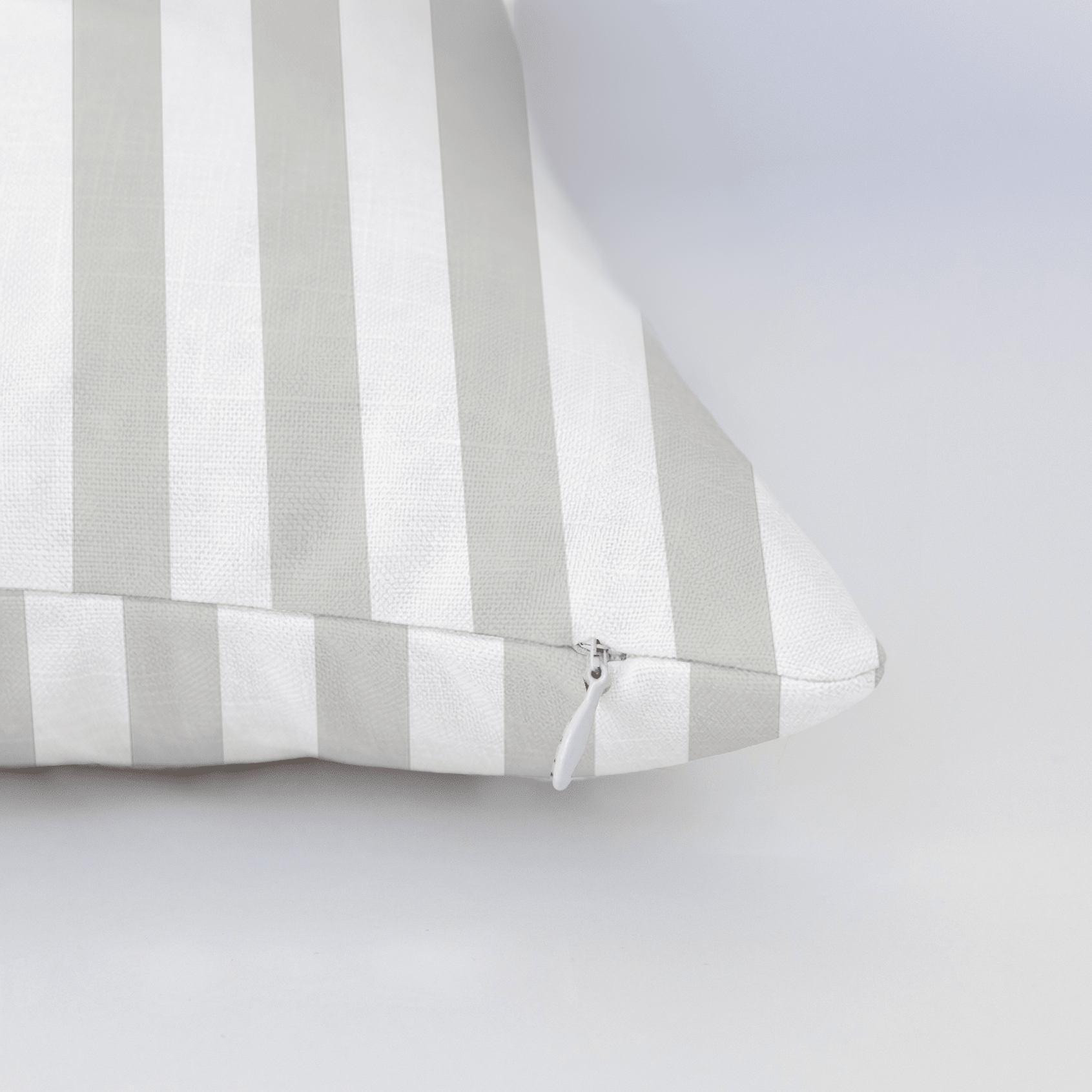 Pearl's Haven Fog Stripes Throw Pillow - Lemon Park