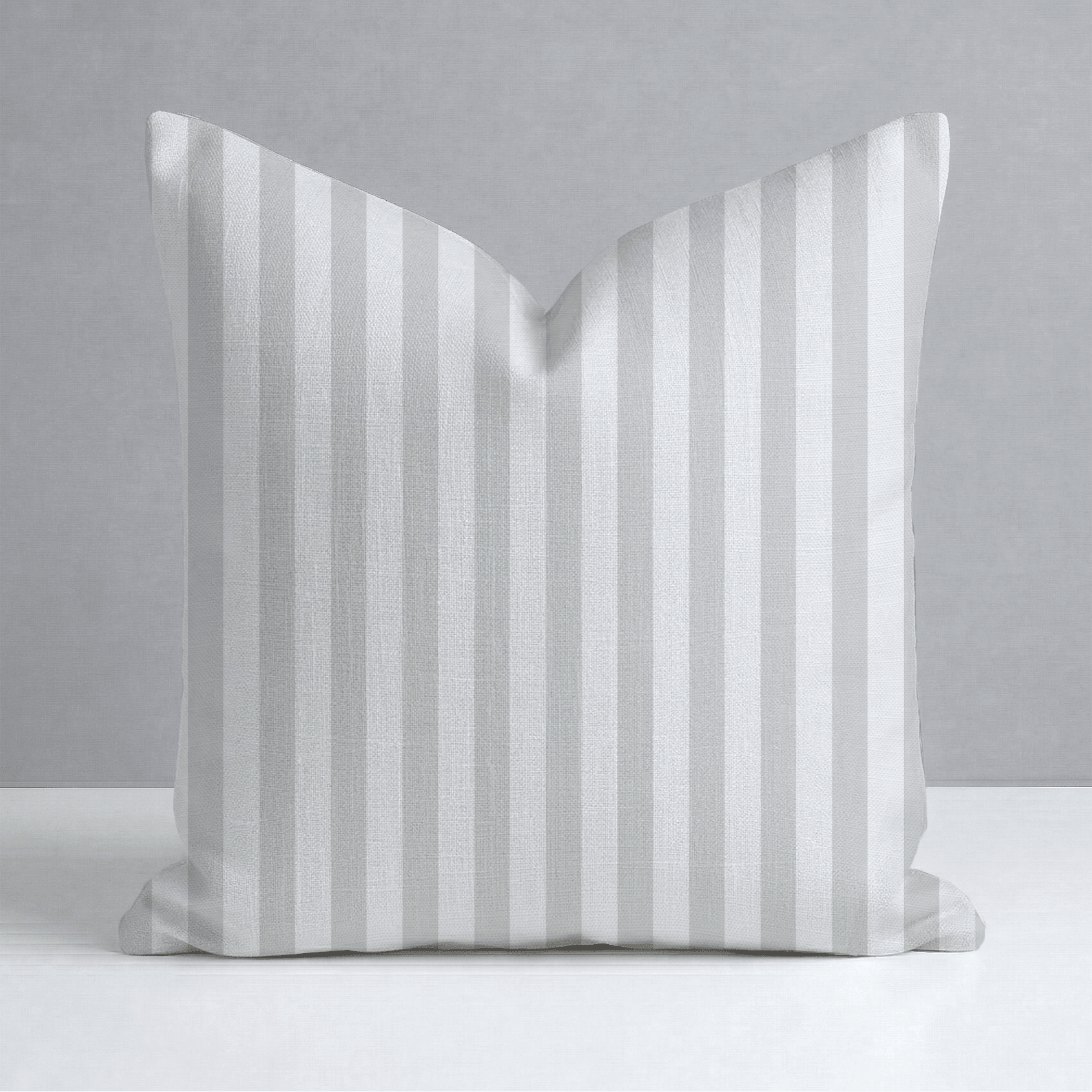 Pearl's Haven Fog Stripes Throw Pillow - Lemon Park