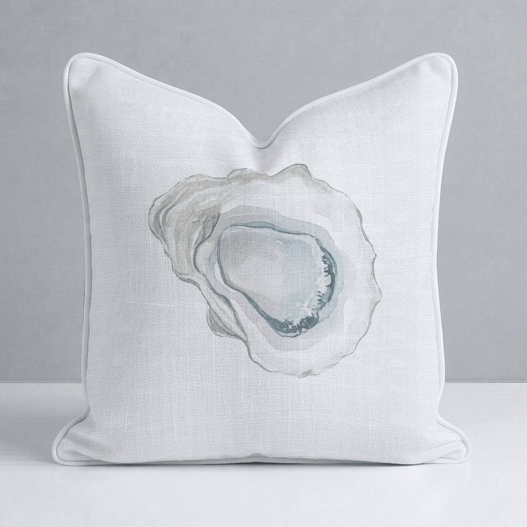 Pearl's Haven Oyster White Throw Pillow - Lemon Park