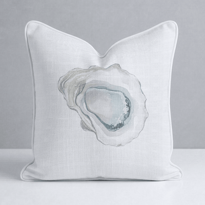 Pearl's Haven Oyster White Throw Pillow - Lemon Park