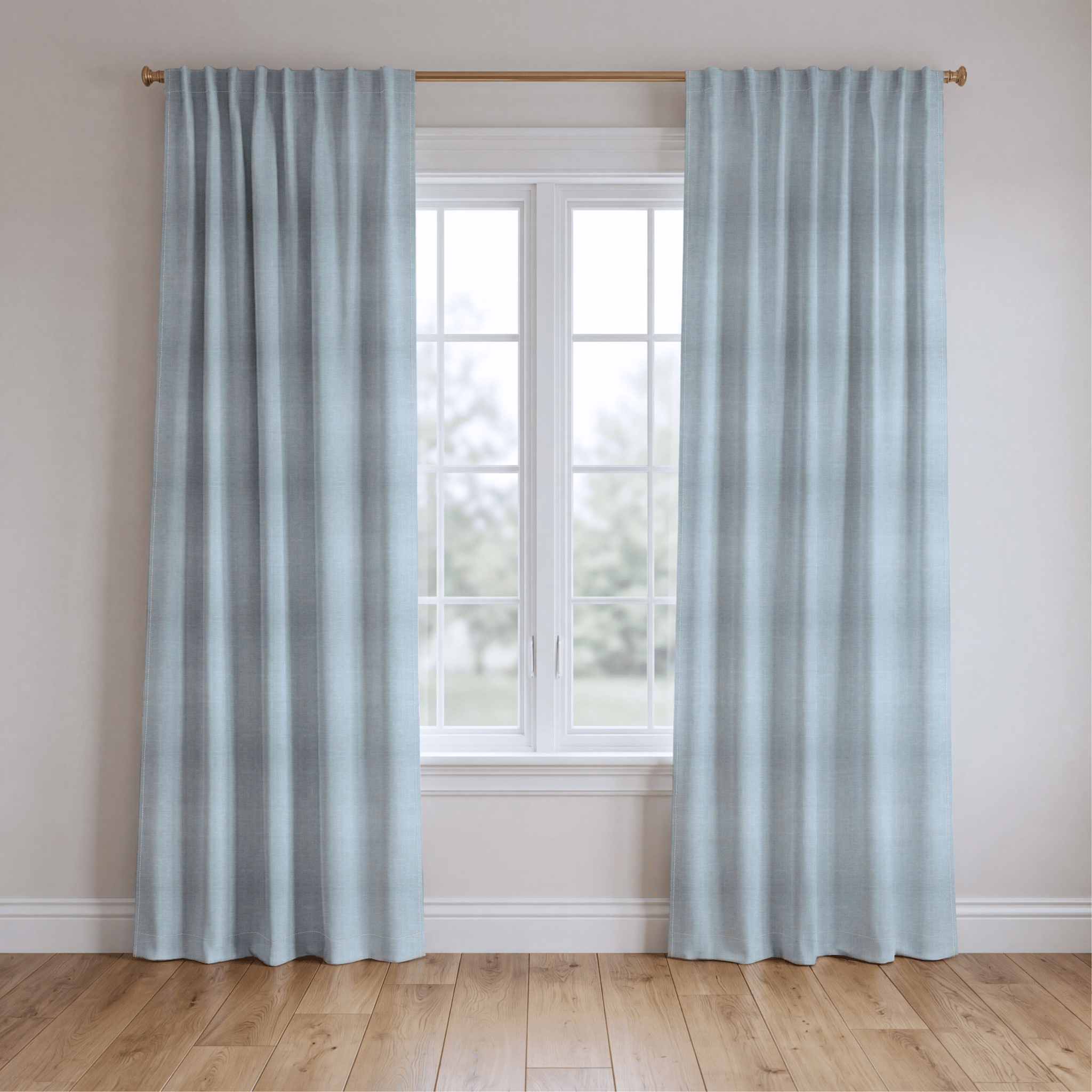 Pearl's Haven Spring Blue - Drapery - Lemon Park