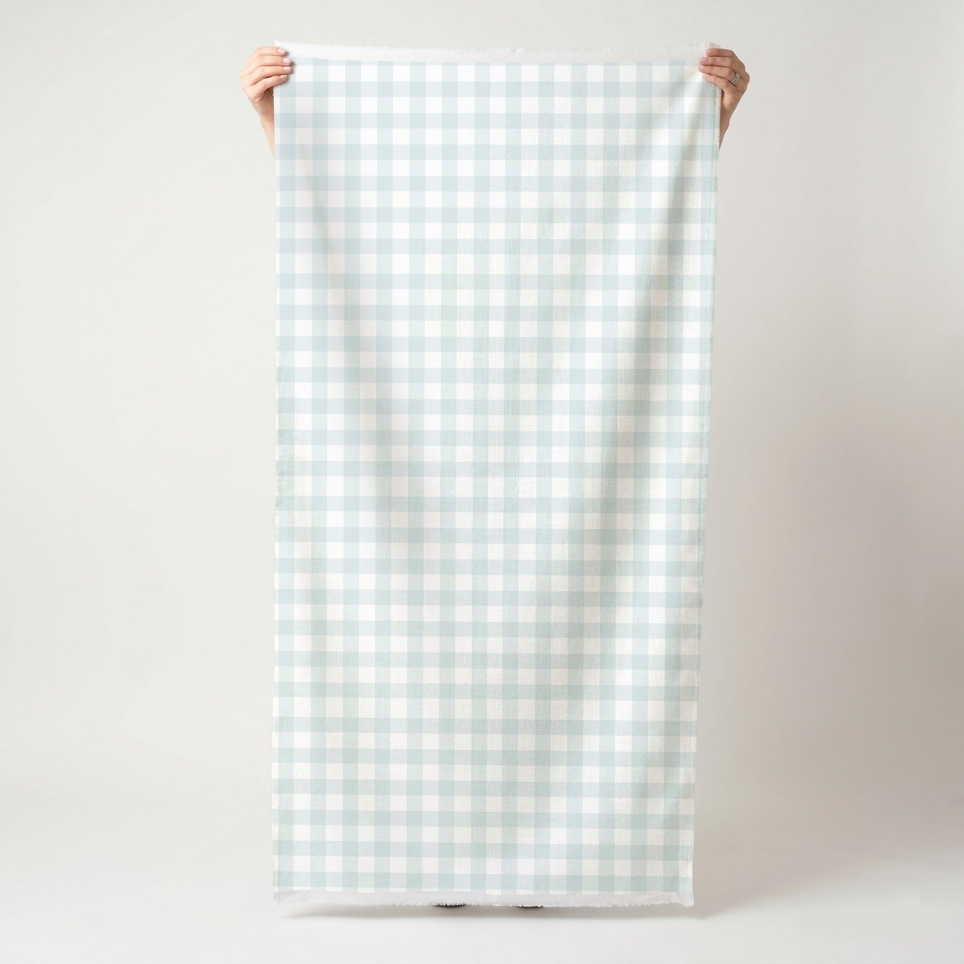 Pearl's Haven Spring Blue Gingham - Fabric - Lemon Park