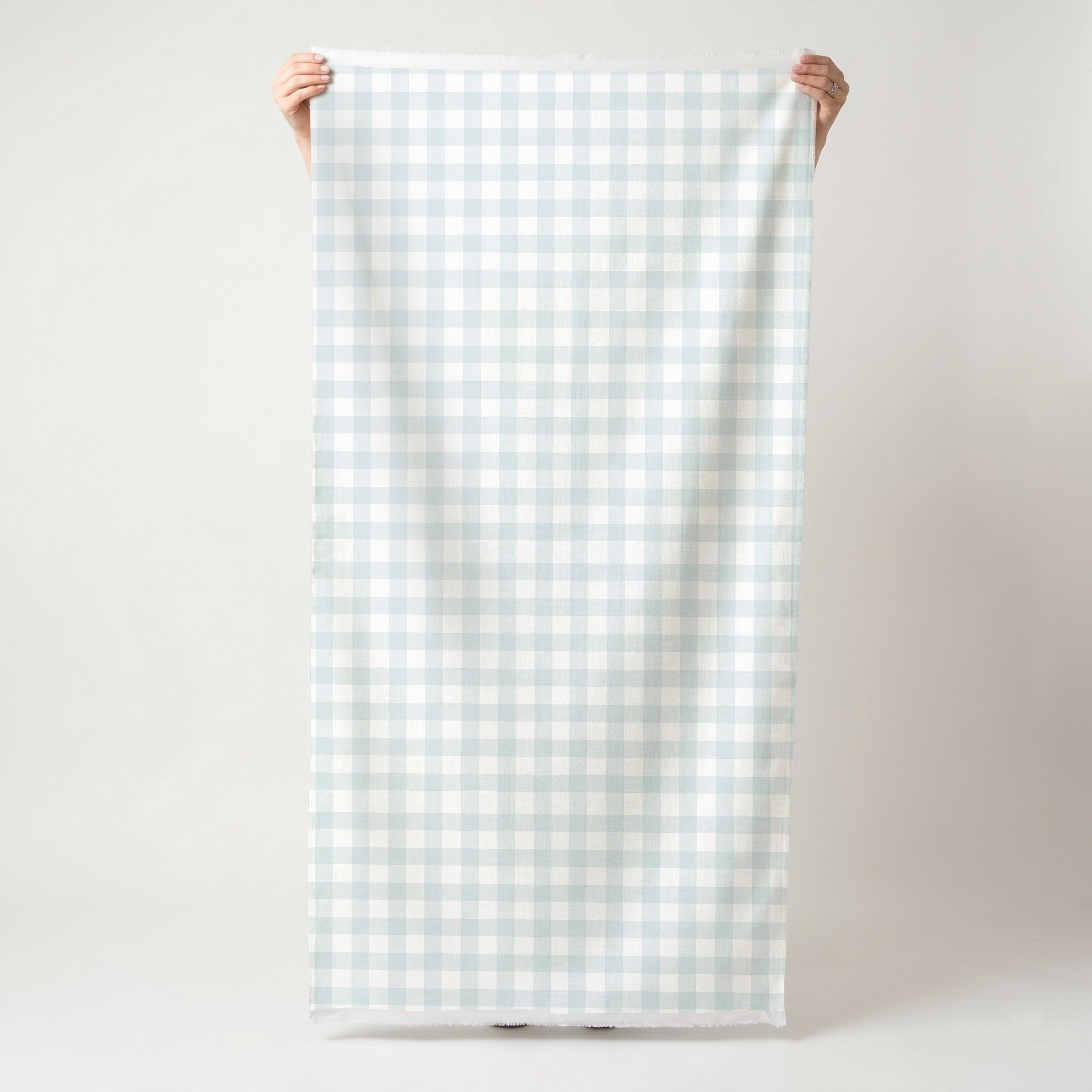 Pearl's Haven Spring Blue Gingham - Fabric - Lemon Park