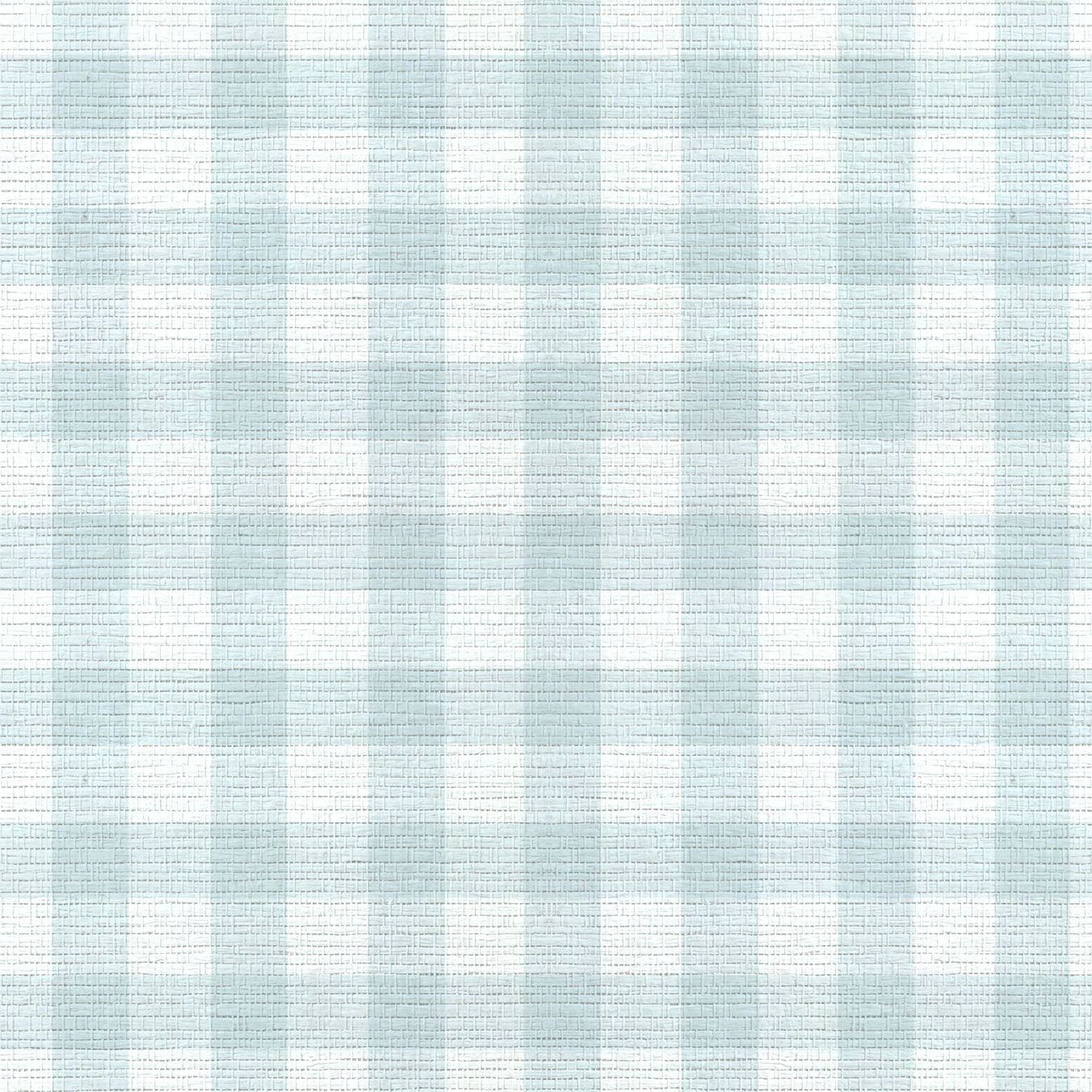 Pearl's Haven Spring Blue Gingham Faux Grasscloth Wallpaper - Lemon Park