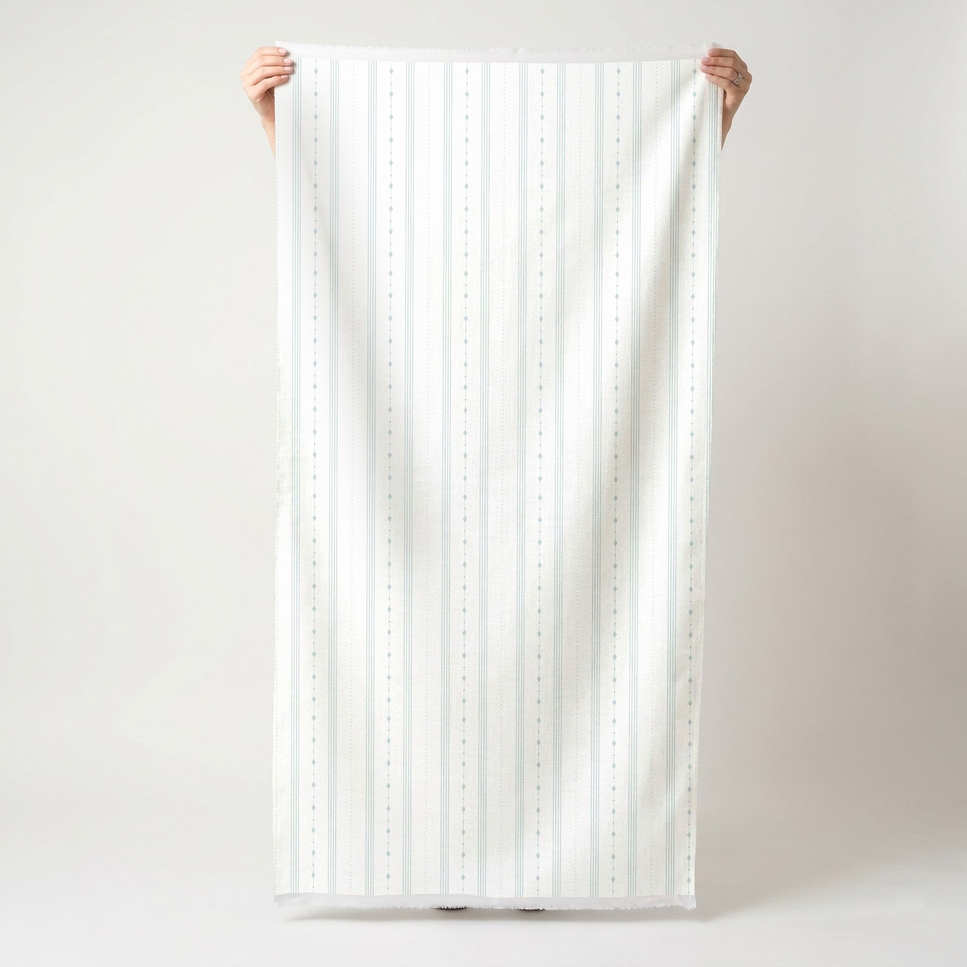 Pearl's Haven Spring Blue Stripes - Fabric - Lemon Park