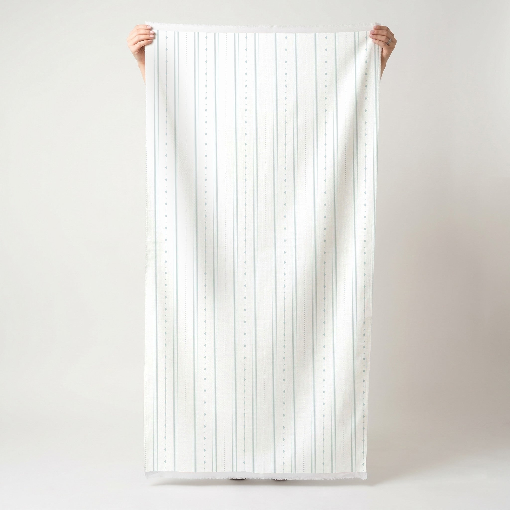 Pearl's Haven Spring Blue Stripes - Fabric - Lemon Park