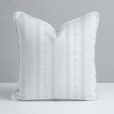Pearl's Haven Spring Blue Stripes Throw Pillow - Lemon Park