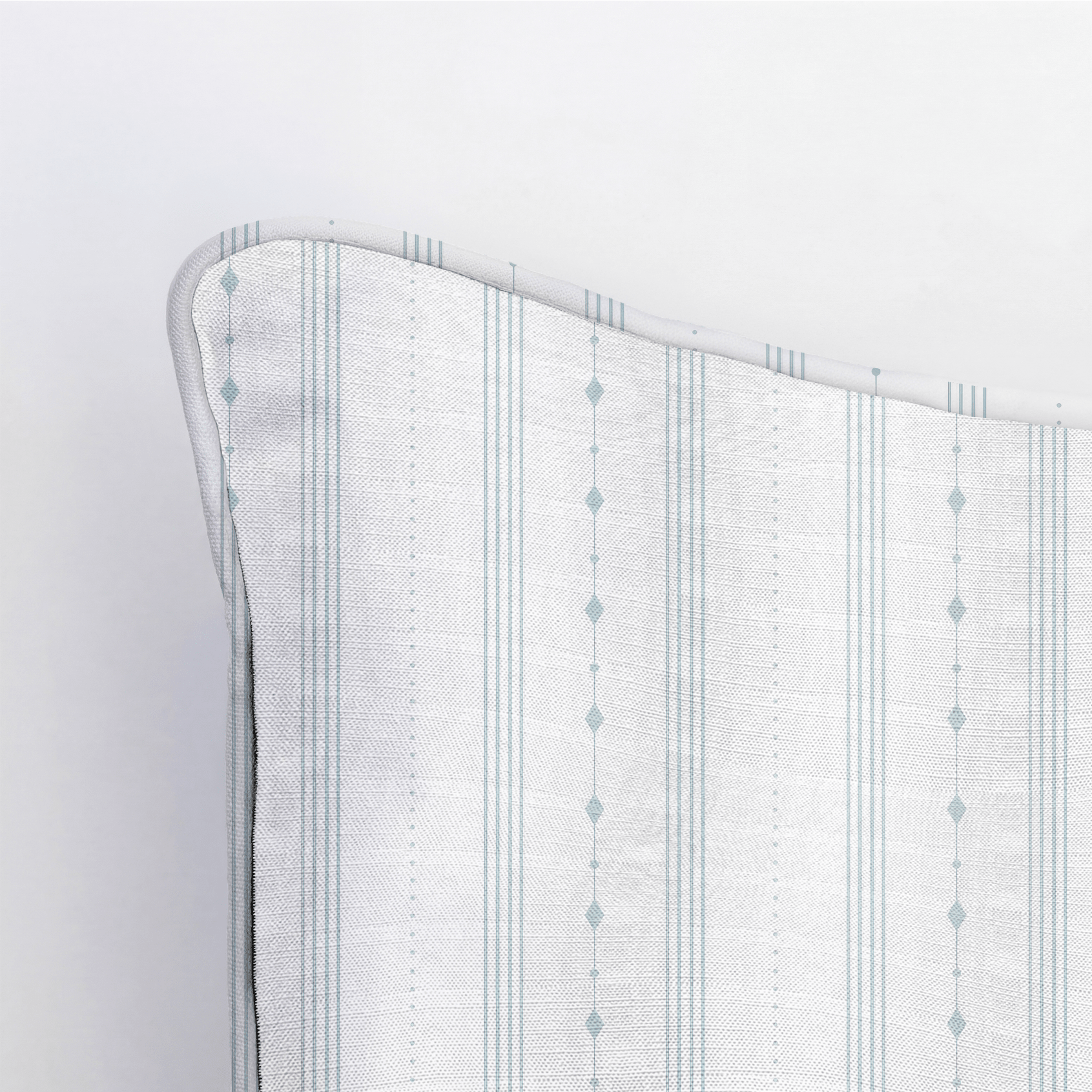 Pearl's Haven Spring Blue Stripes Throw Pillow - Lemon Park