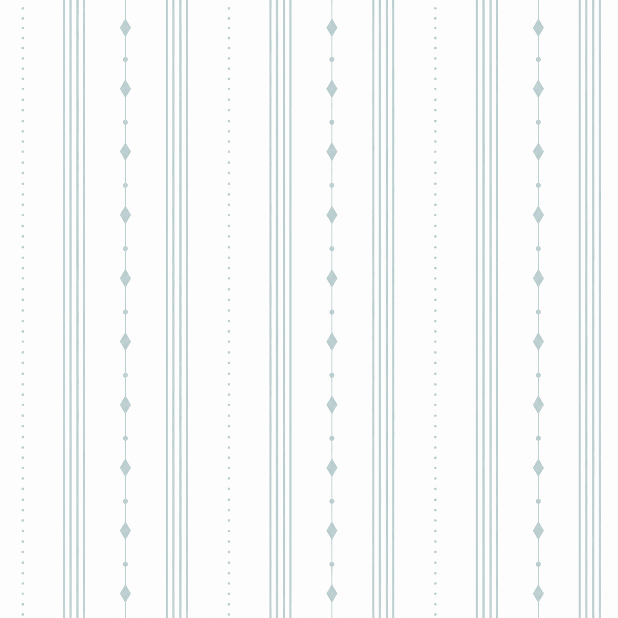 Pearl's Haven Spring Blue Stripes Wallpaper - Lemon Park