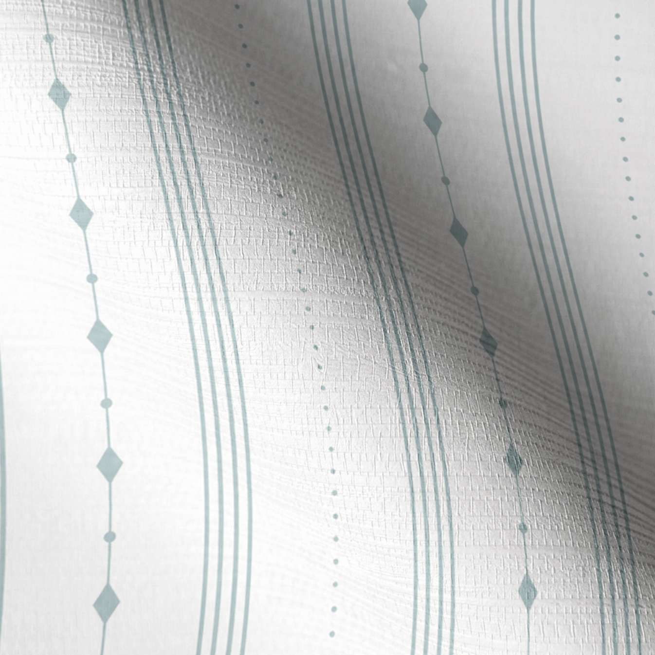Pearl's Haven Spring Blue Stripes Faux Grasscloth Wallpaper