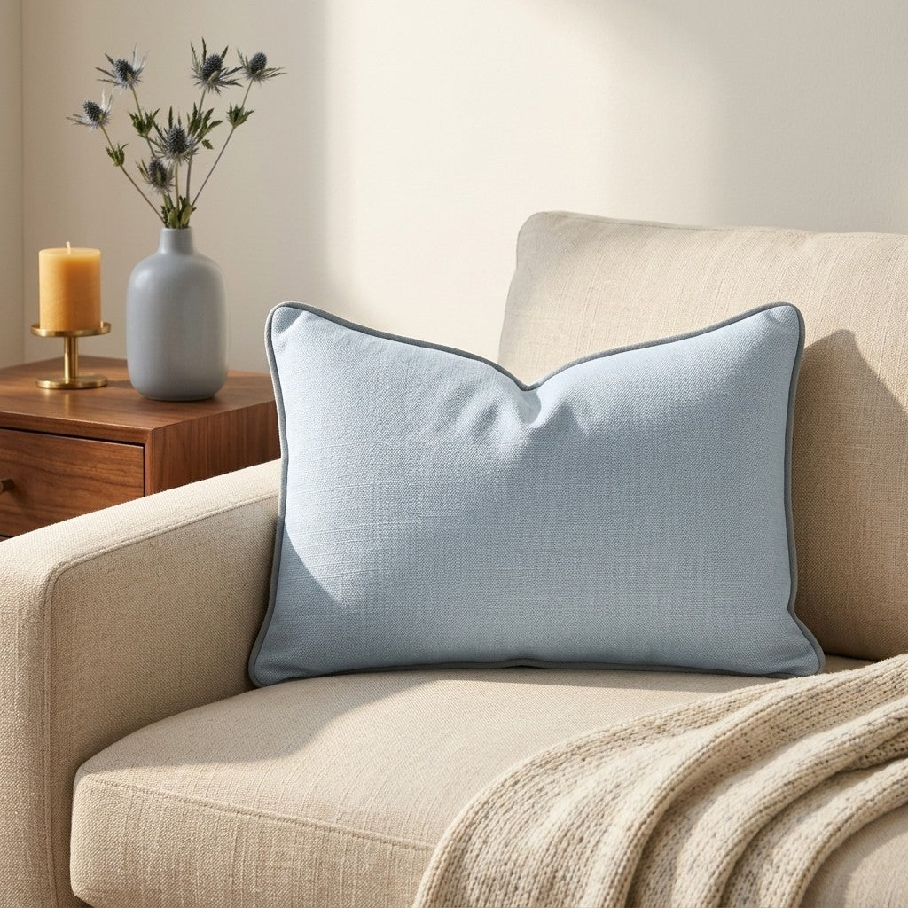 Pearl's Haven Spring Blue Throw Pillow - Lemon Park