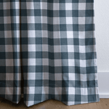 Pearl's Haven Teal Gingham - Drapery - Lemon Park