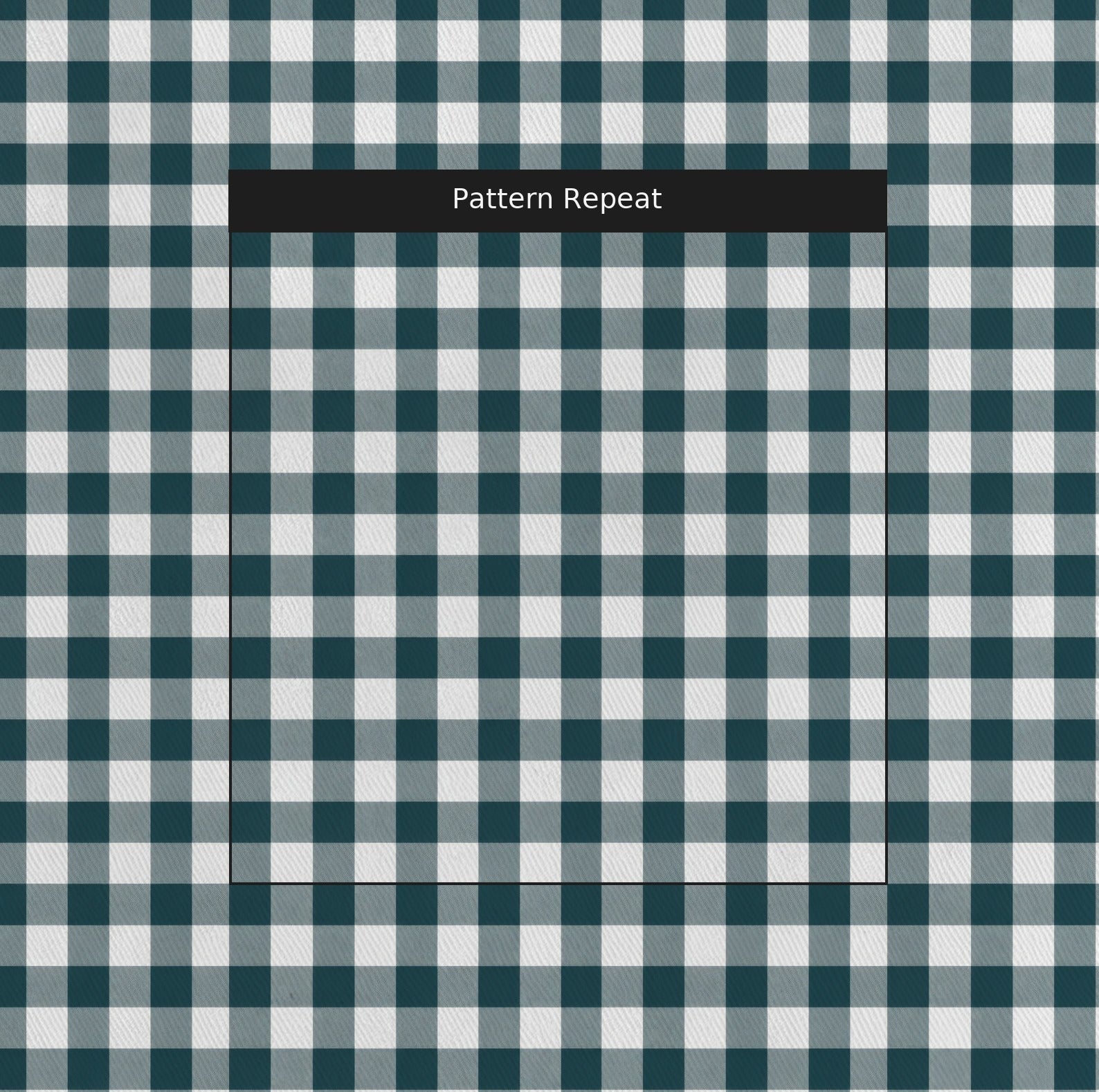 Pearl's Haven Teal Gingham - Fabric - Lemon Park