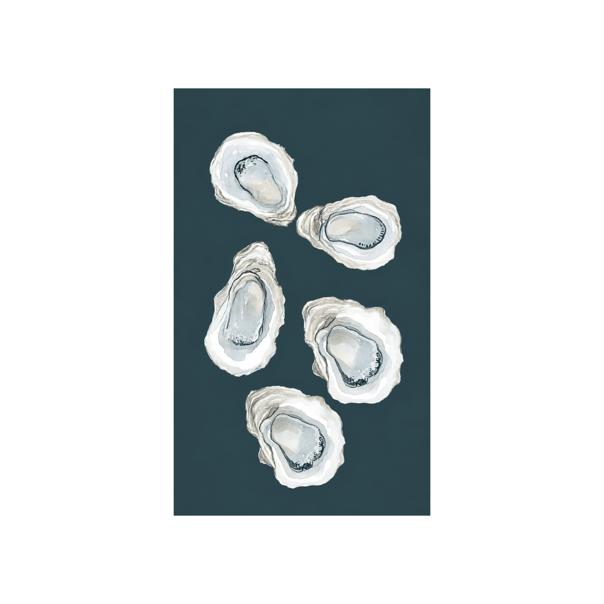 Pearl's Haven Teal Oyster Study - Tapestry - Lemon Park